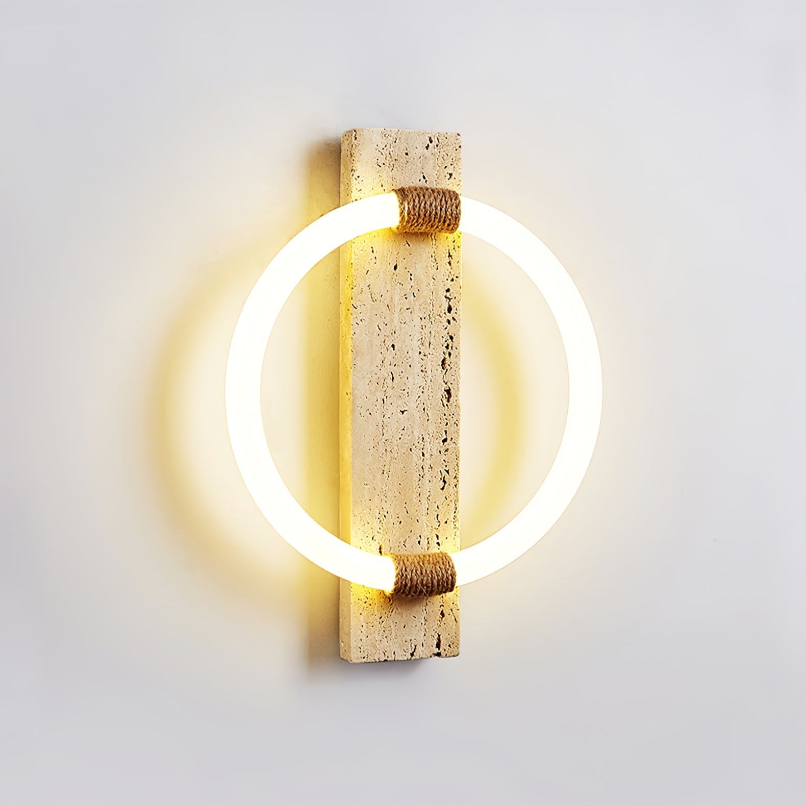 Nys Ring Design Natuursteen Wandlamp