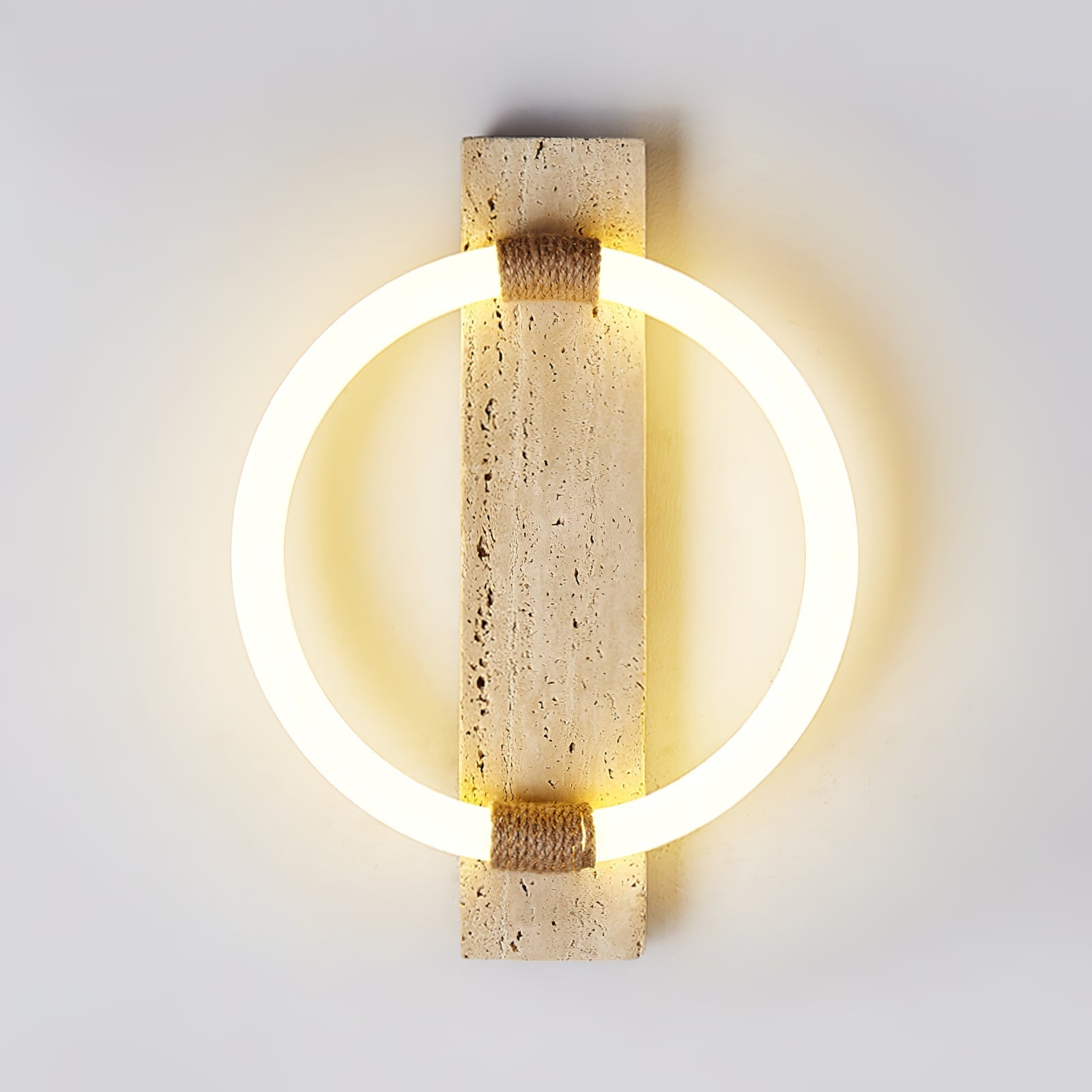 Nys Ring Design Natuursteen Wandlamp