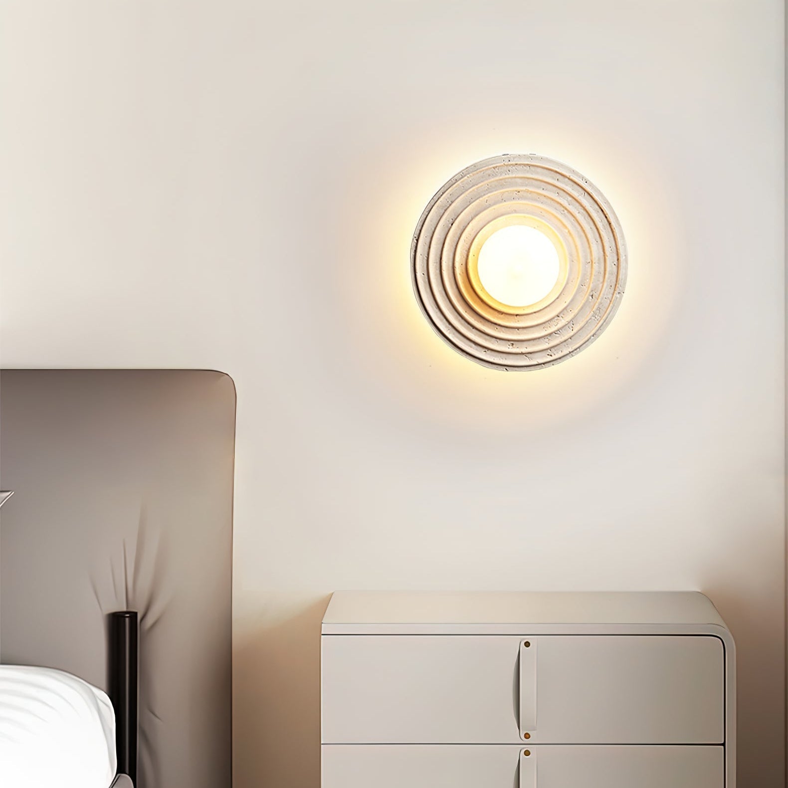 Ribensy Travertijnen Wandlamp