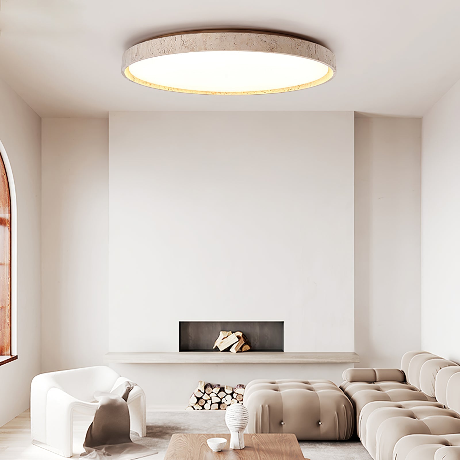 Goa Natuursteen Plafondlamp