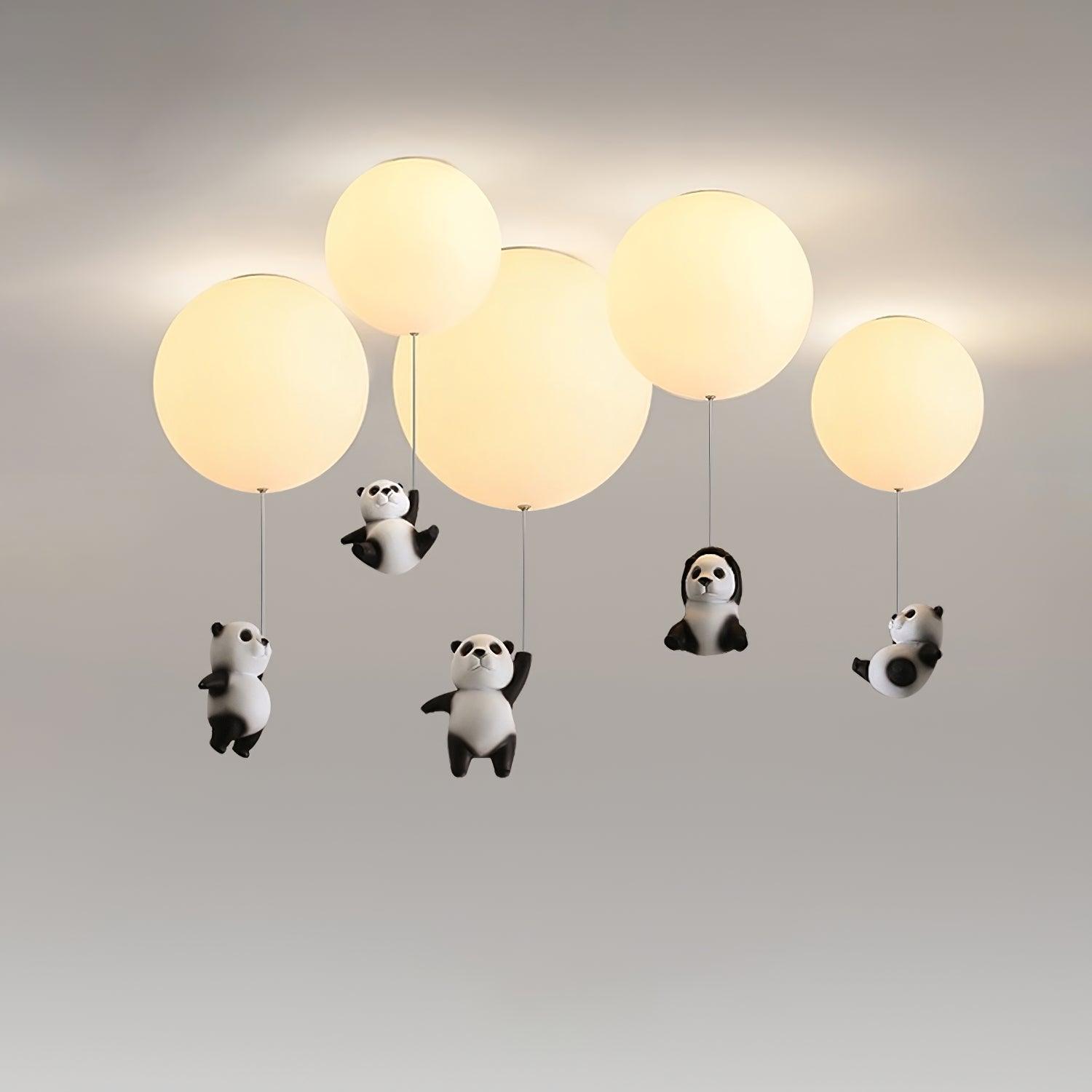 Hangende Panda Beren Plafondlamp