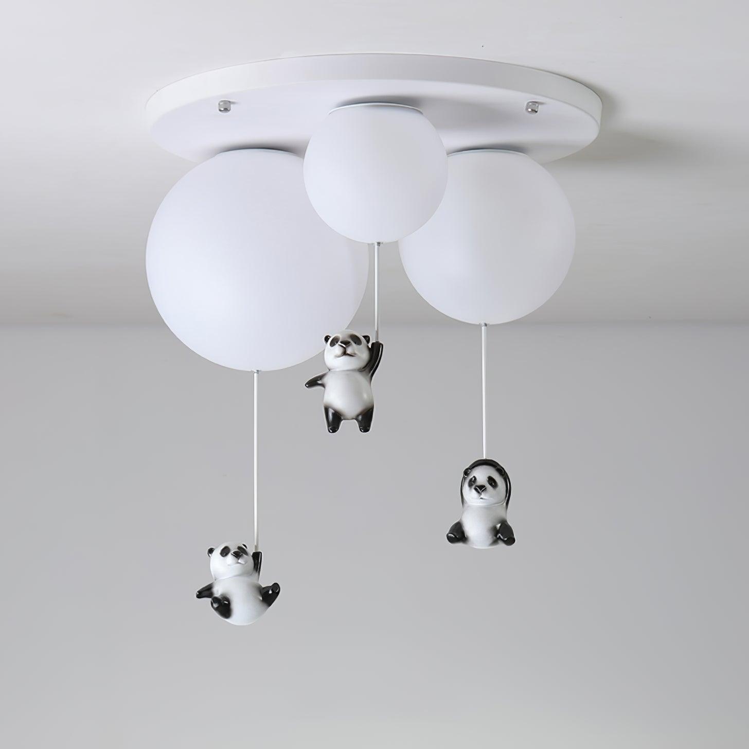 Hangende Panda Beren Plafondlamp