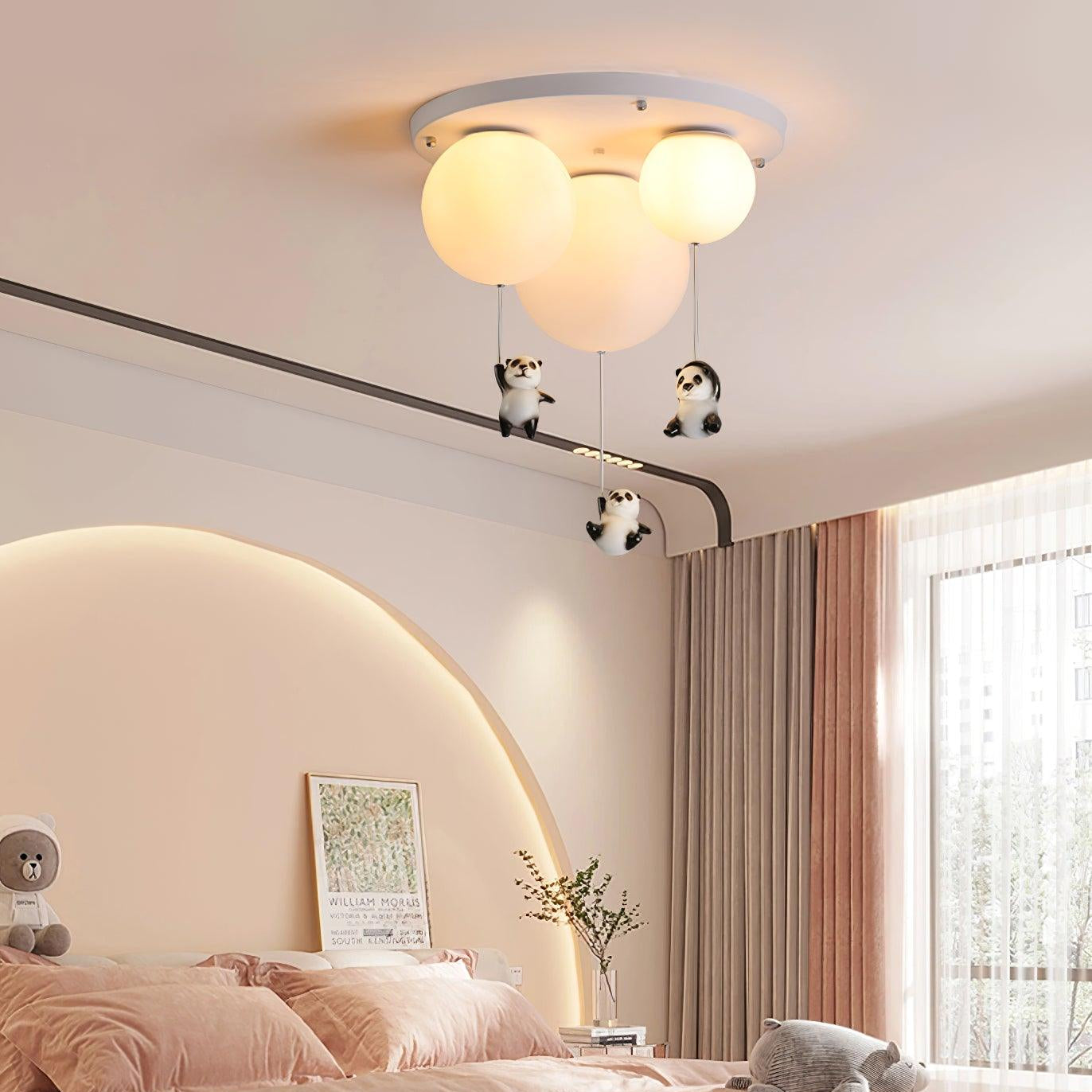 Hangende Panda Beren Plafondlamp