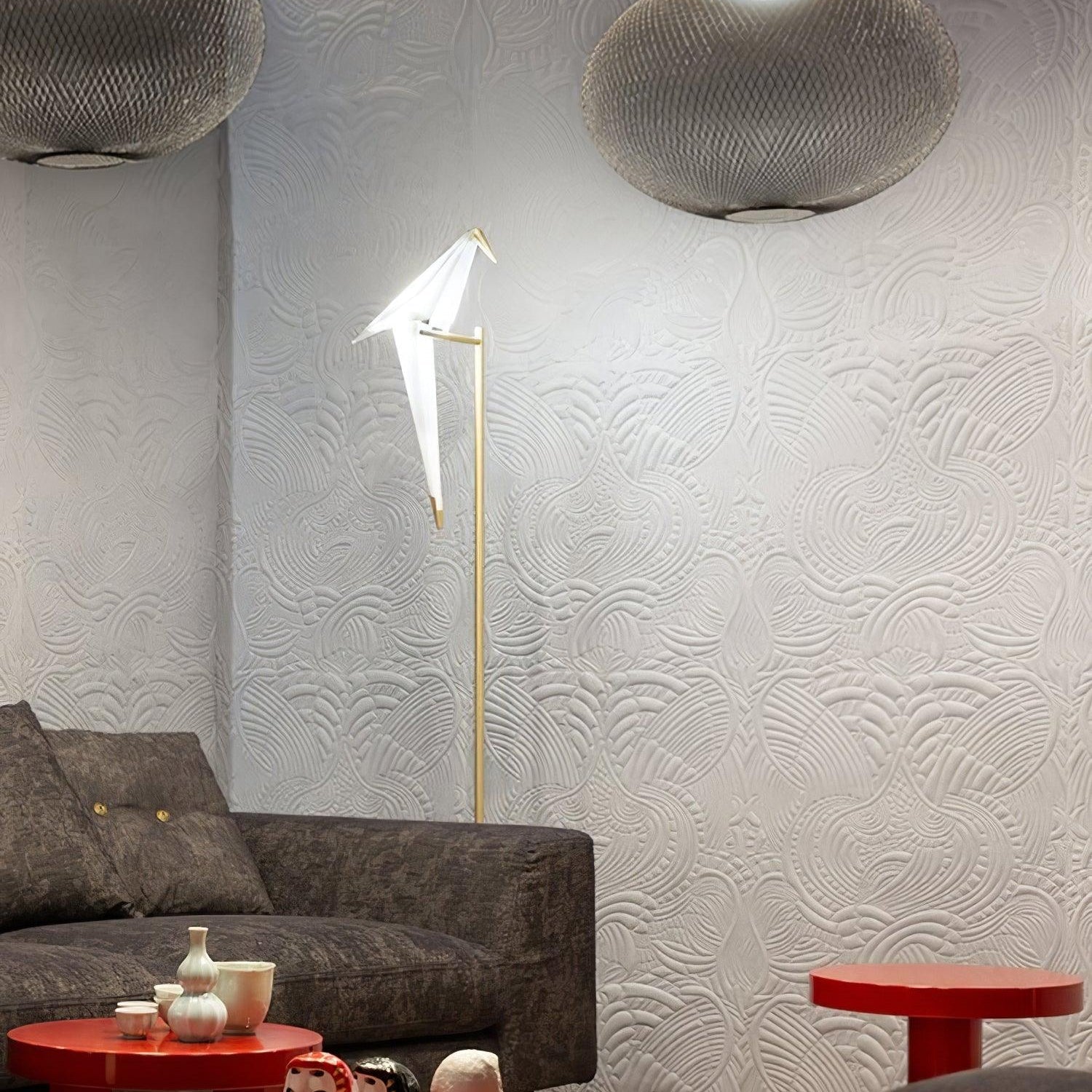 Feo Papieren Kraanvogel Vloerlamp