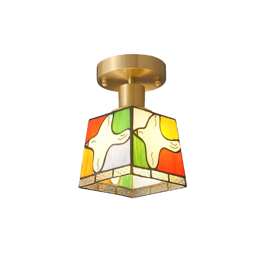 Dovesa Tiffany Plafondlamp