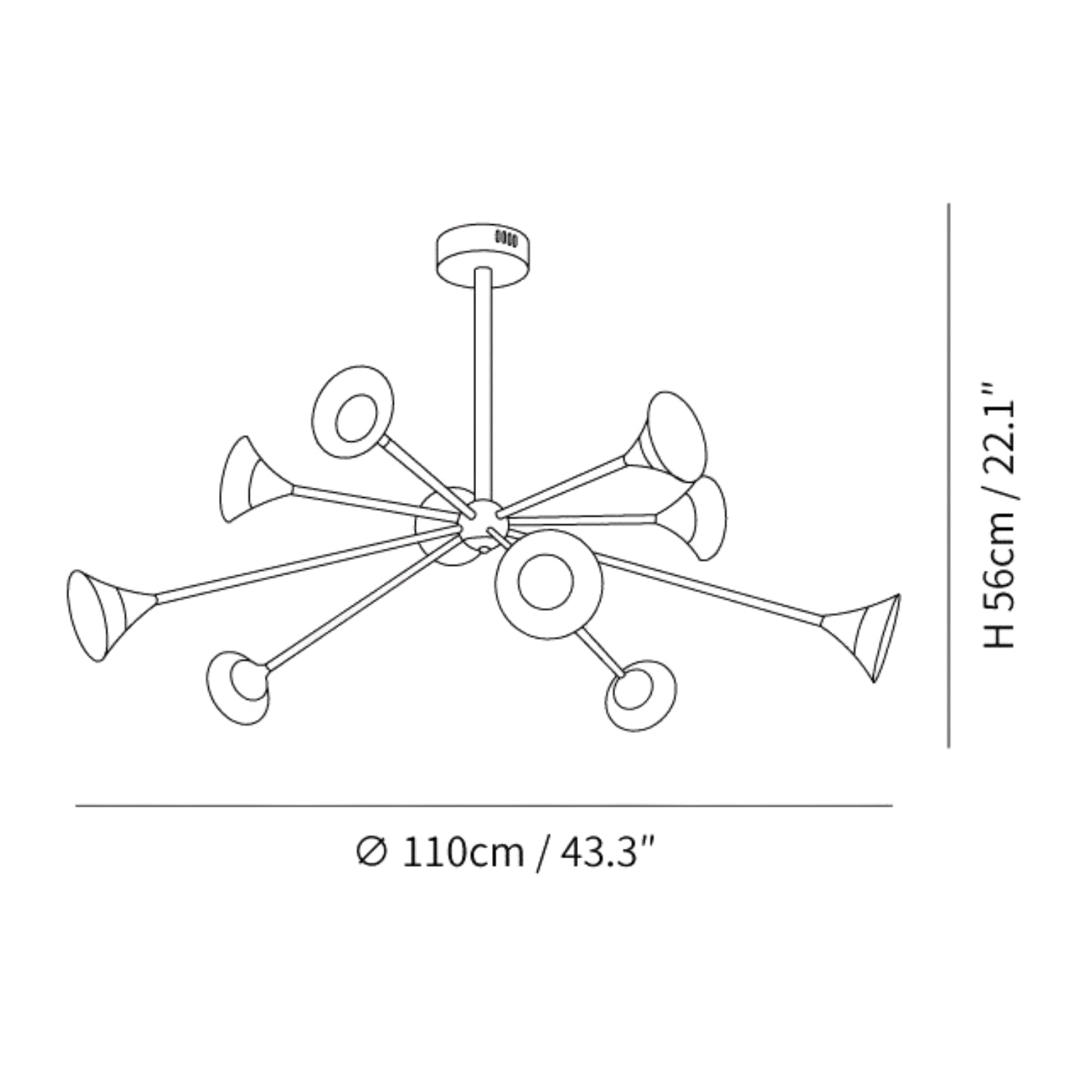 Treison Plafondlamp