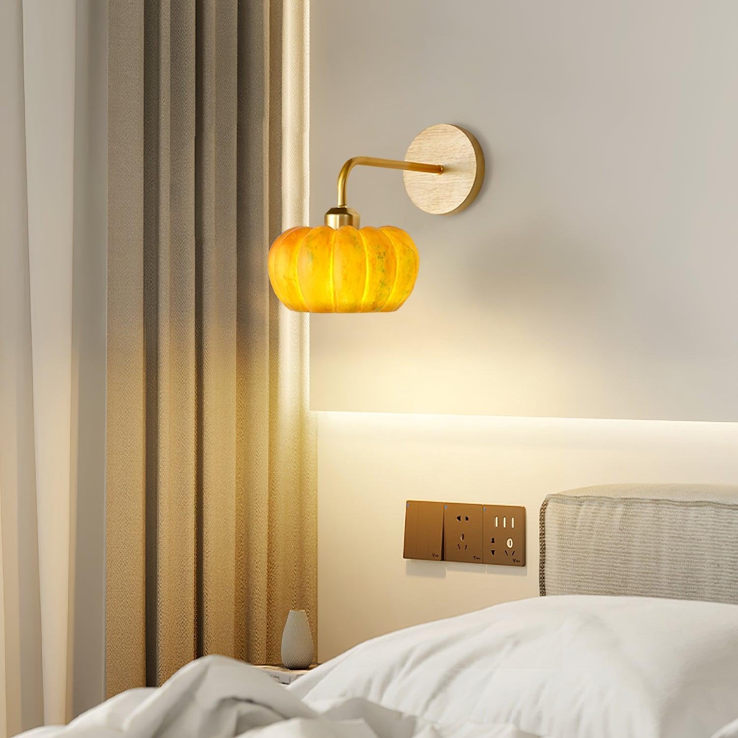 Pompus Pompoen Wandlamp