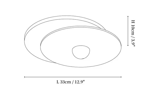 Radiza Dubbele Disc Plafondlamp
