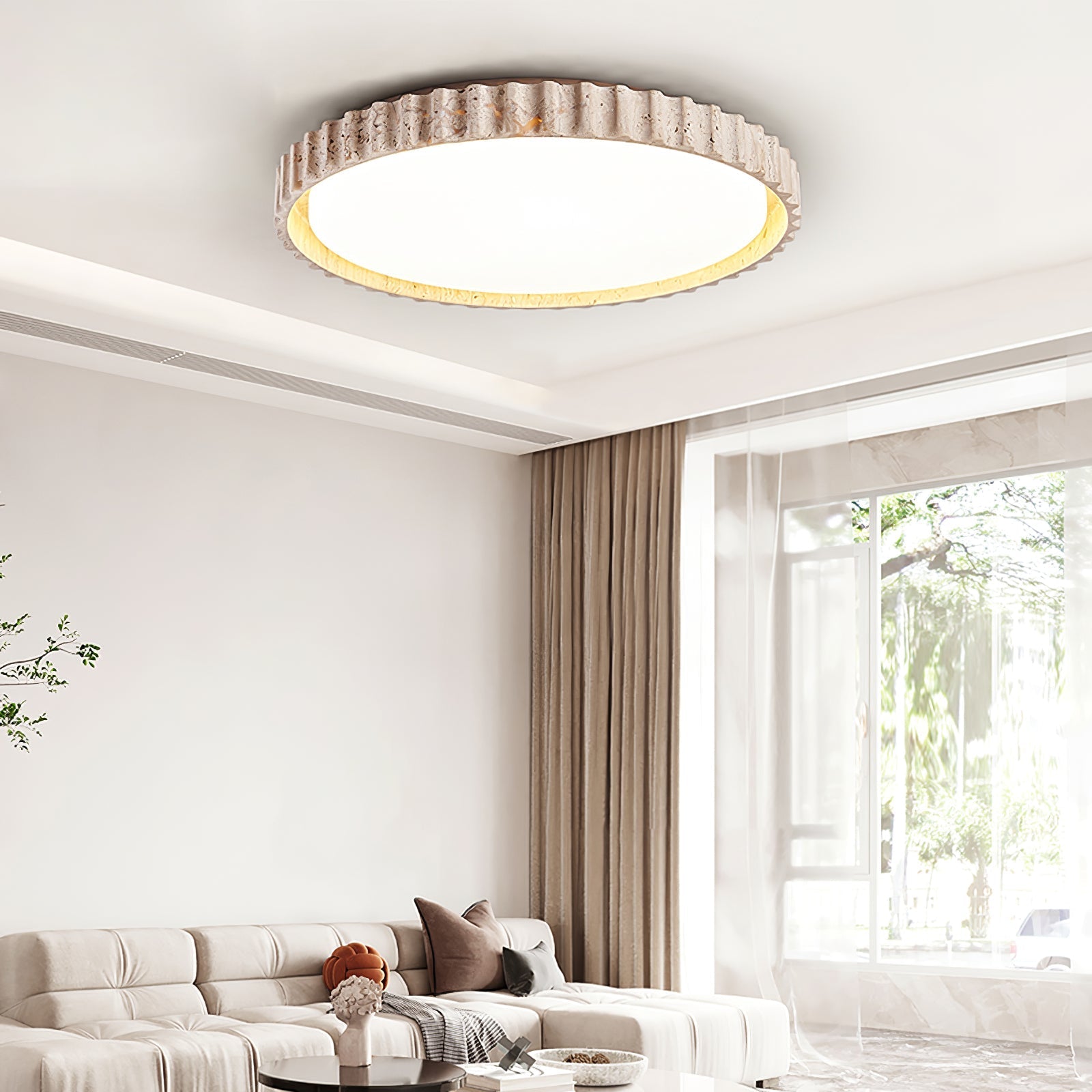 Riscom Natuursteen Plafondlamp