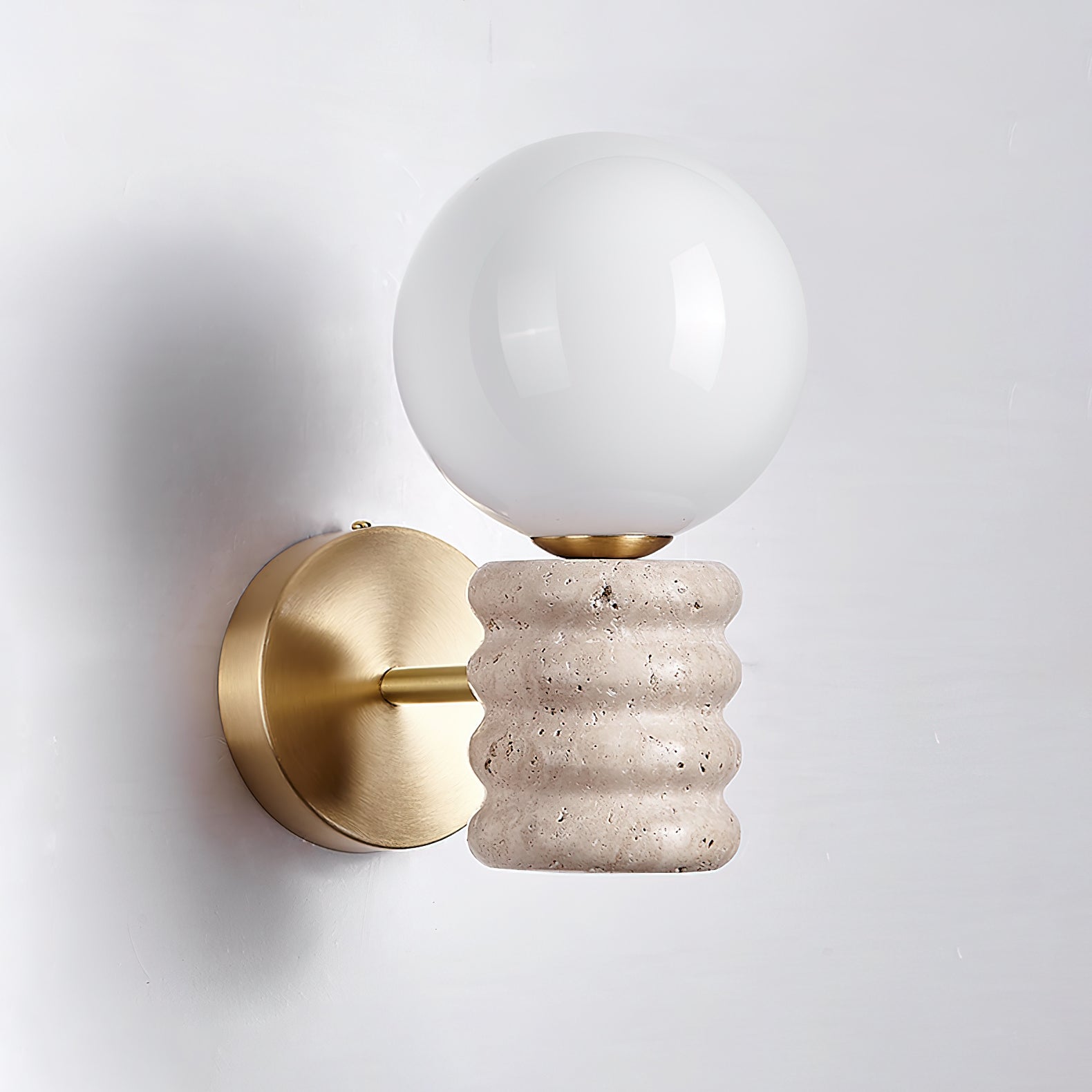 Remo Travertijnen Wandlamp