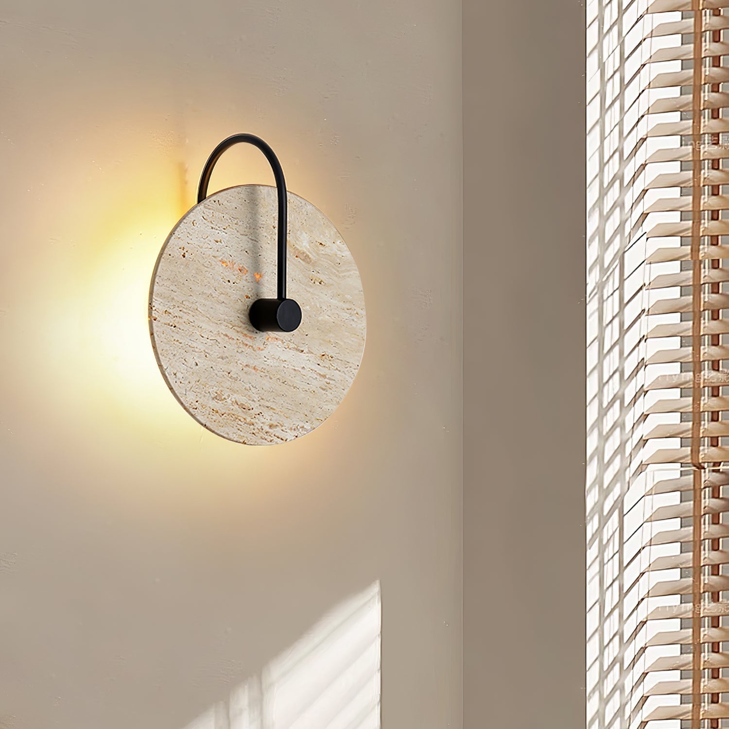 Sedona Travertijnen Wandlamp