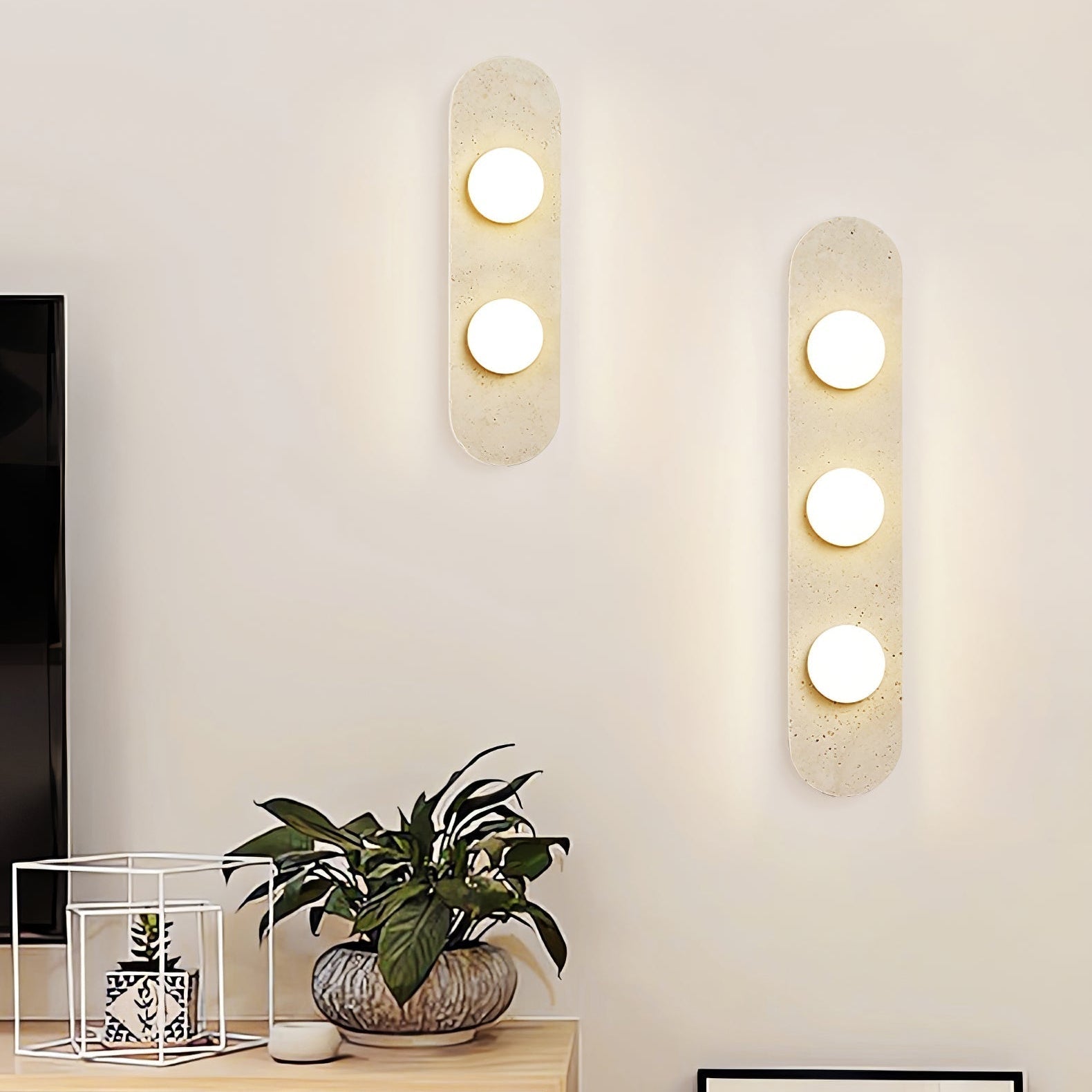 Roavel Natuursteen Wandlamp