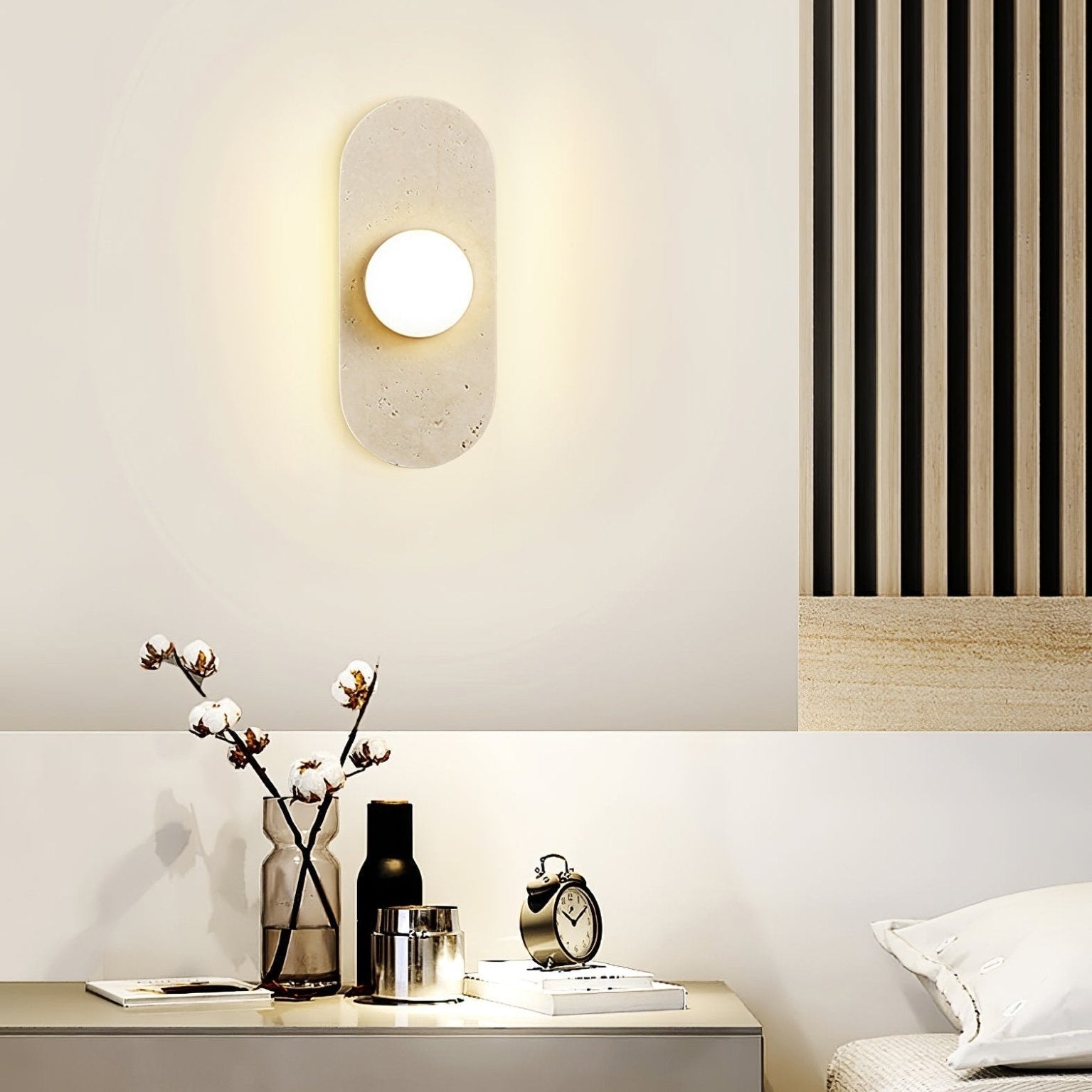 Roavel Natuursteen Wandlamp