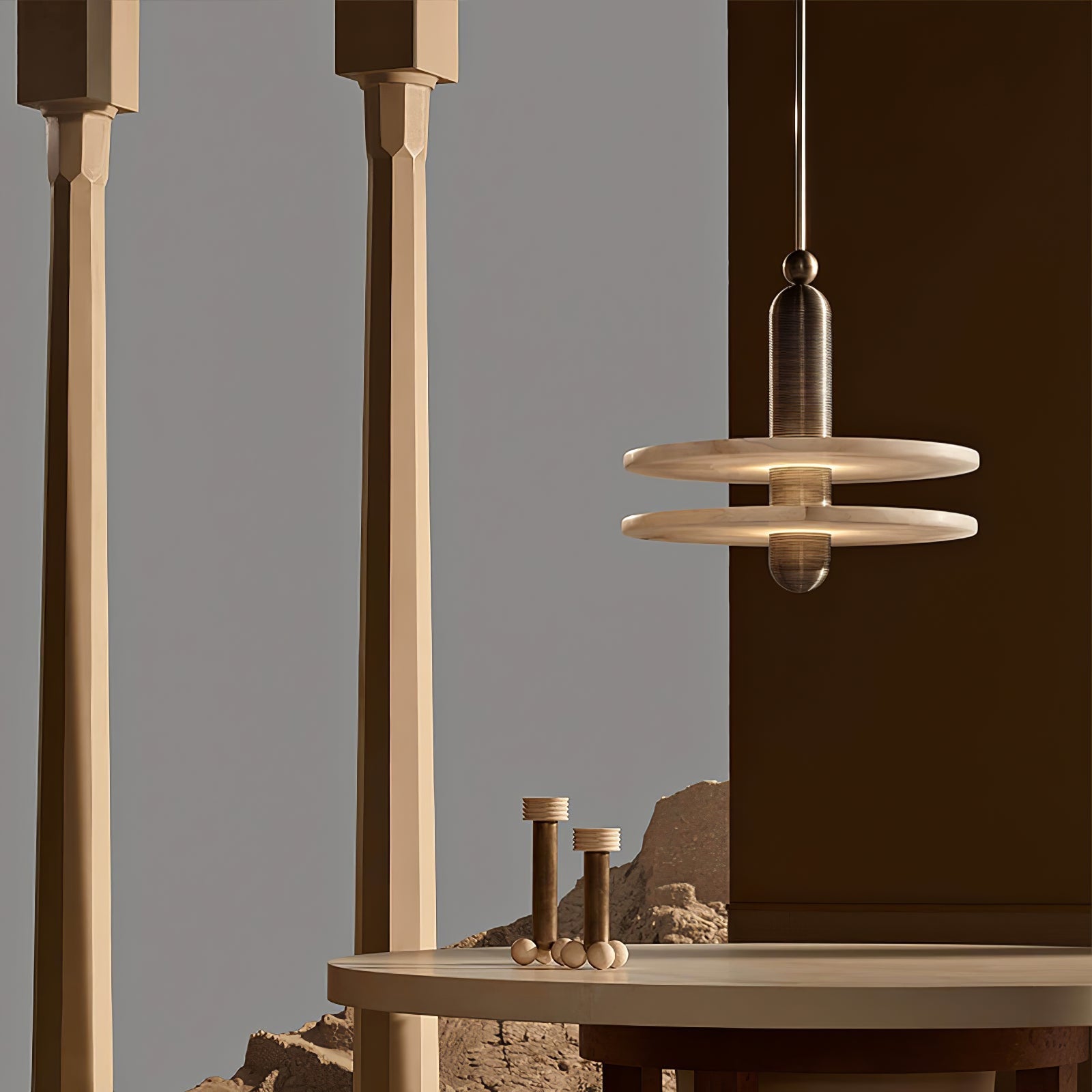Senmif Albast Ring Hanglamp