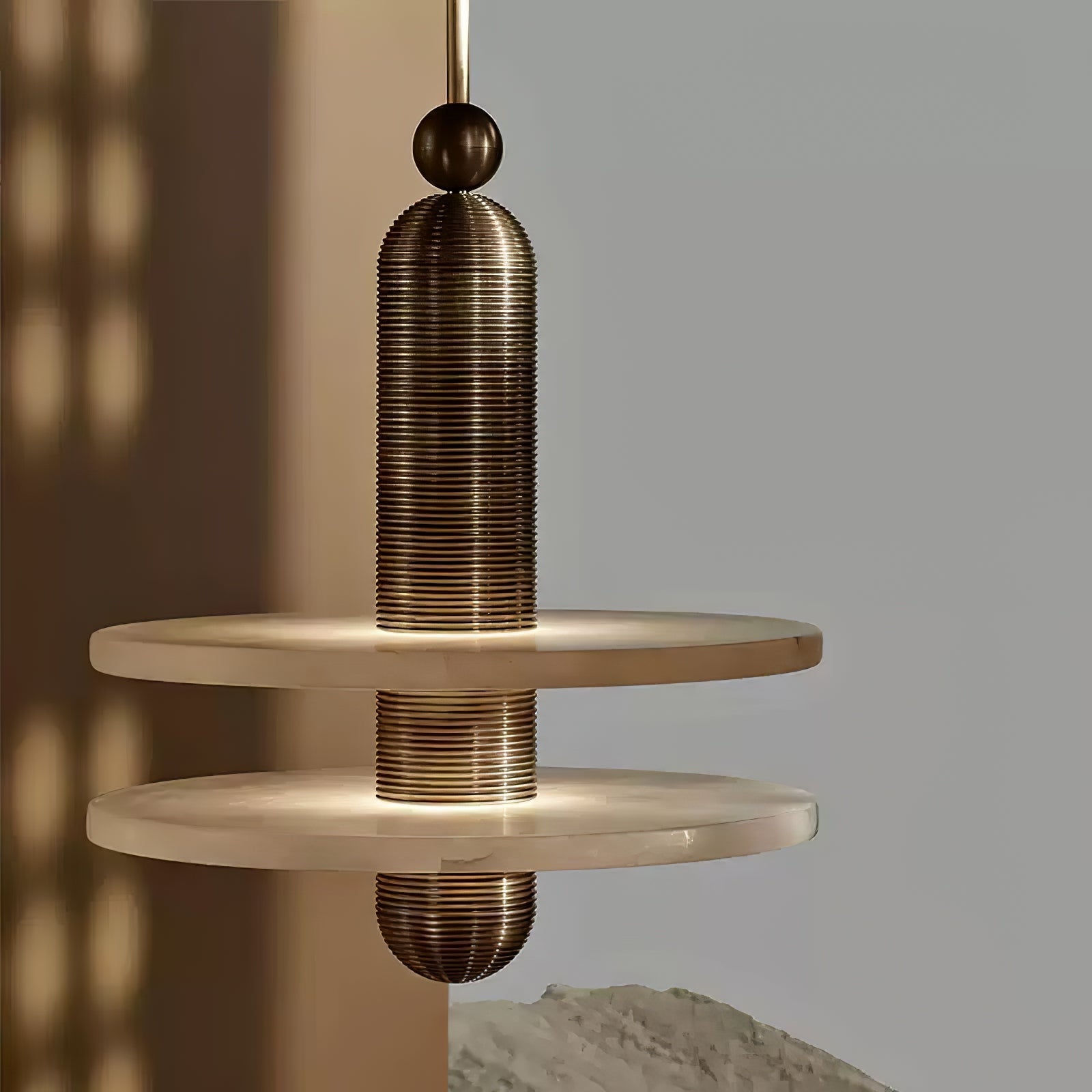 Senmif Albast Ring Hanglamp