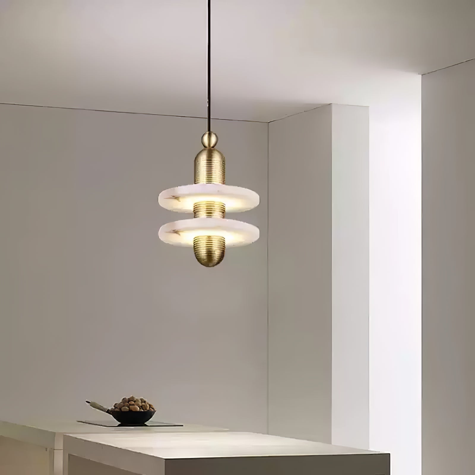 Senmif Albast Ring Hanglamp