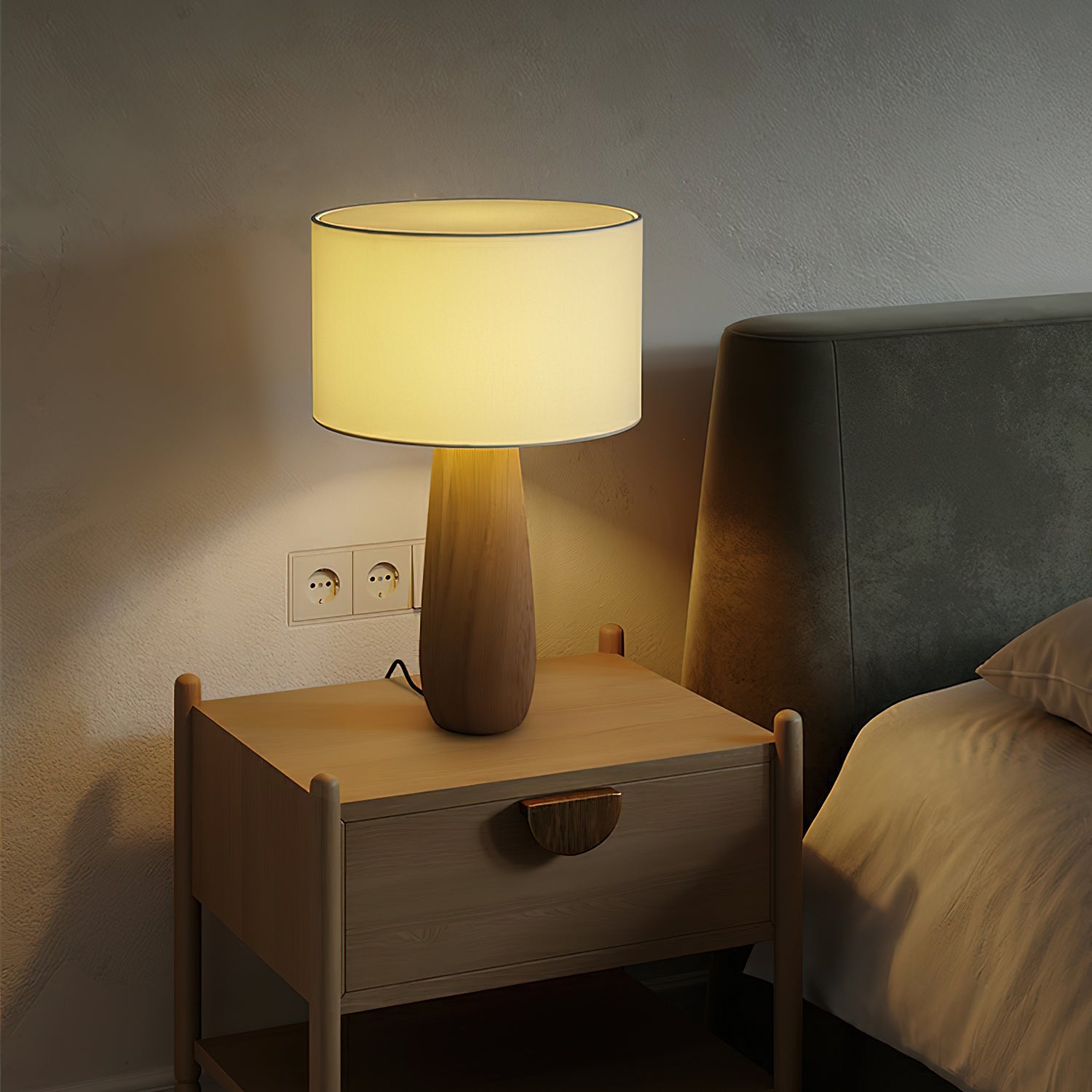 Sirenno Houten Tafellamp