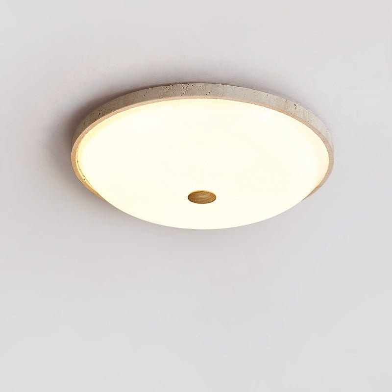 Zelmara Disc Travertijnen Plafondlamp