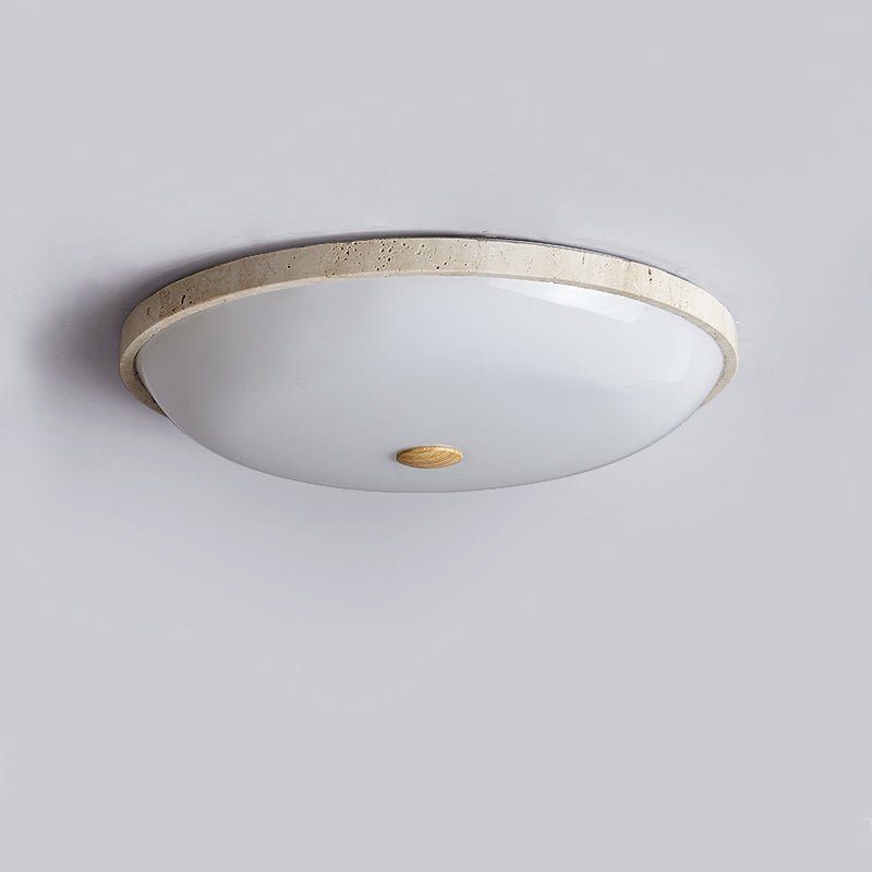 Zelmara Disc Travertijnen Plafondlamp