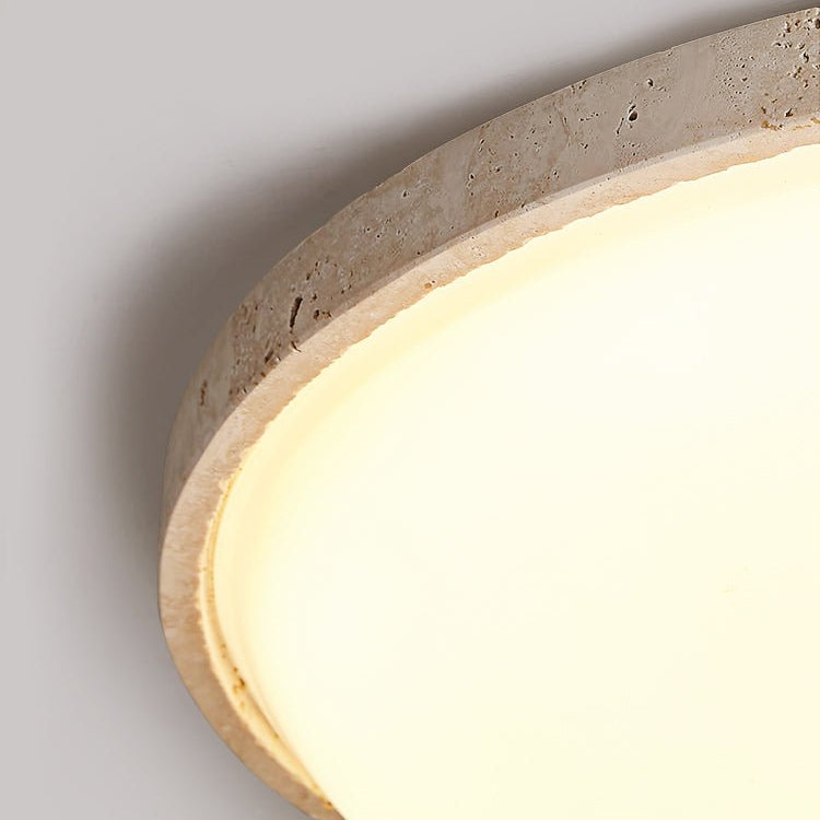 Zelmara Disc Travertijnen Plafondlamp