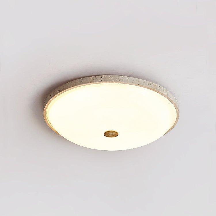 Zelmara Disc Travertijnen Plafondlamp