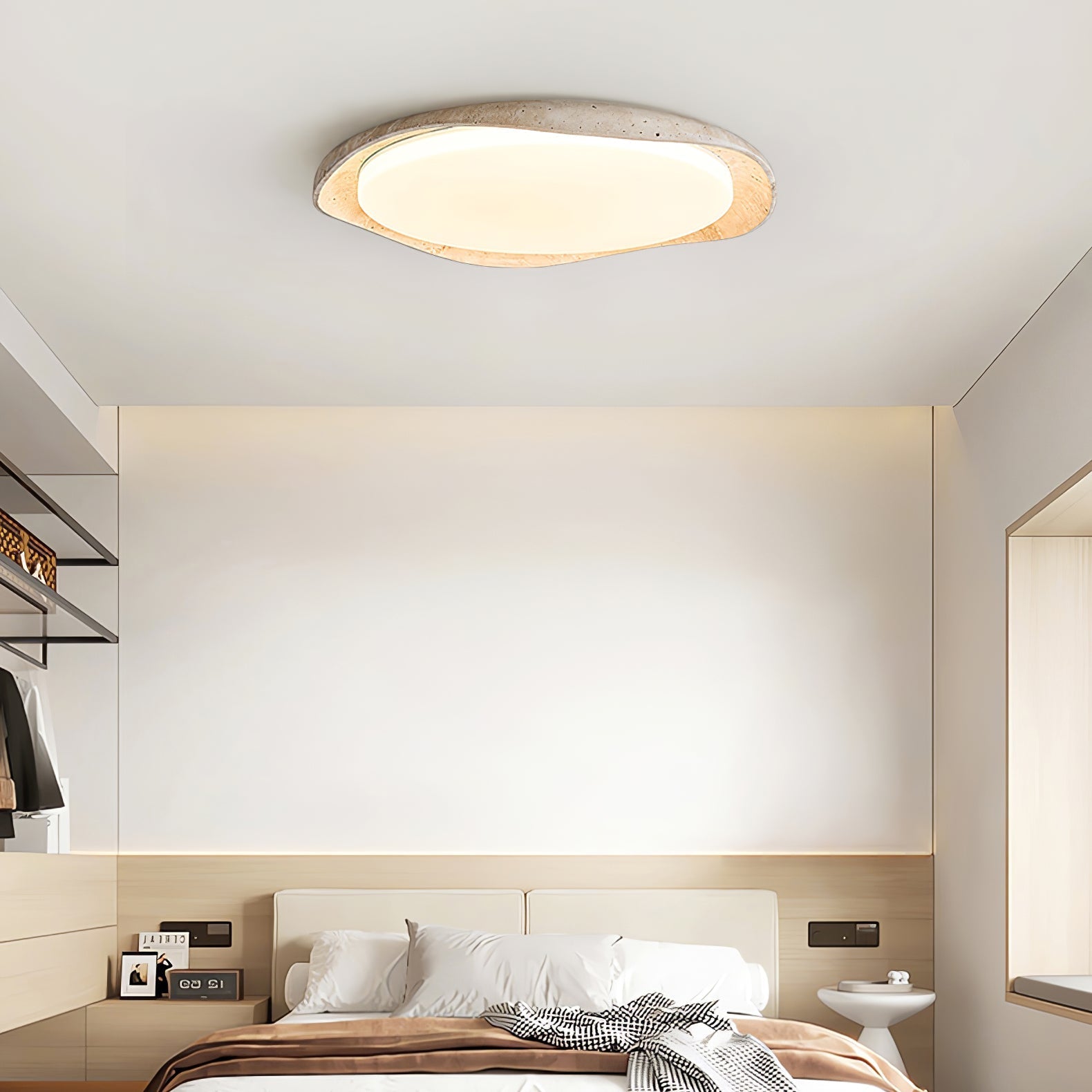 Seiyzan Natuursteen Plafondlamp