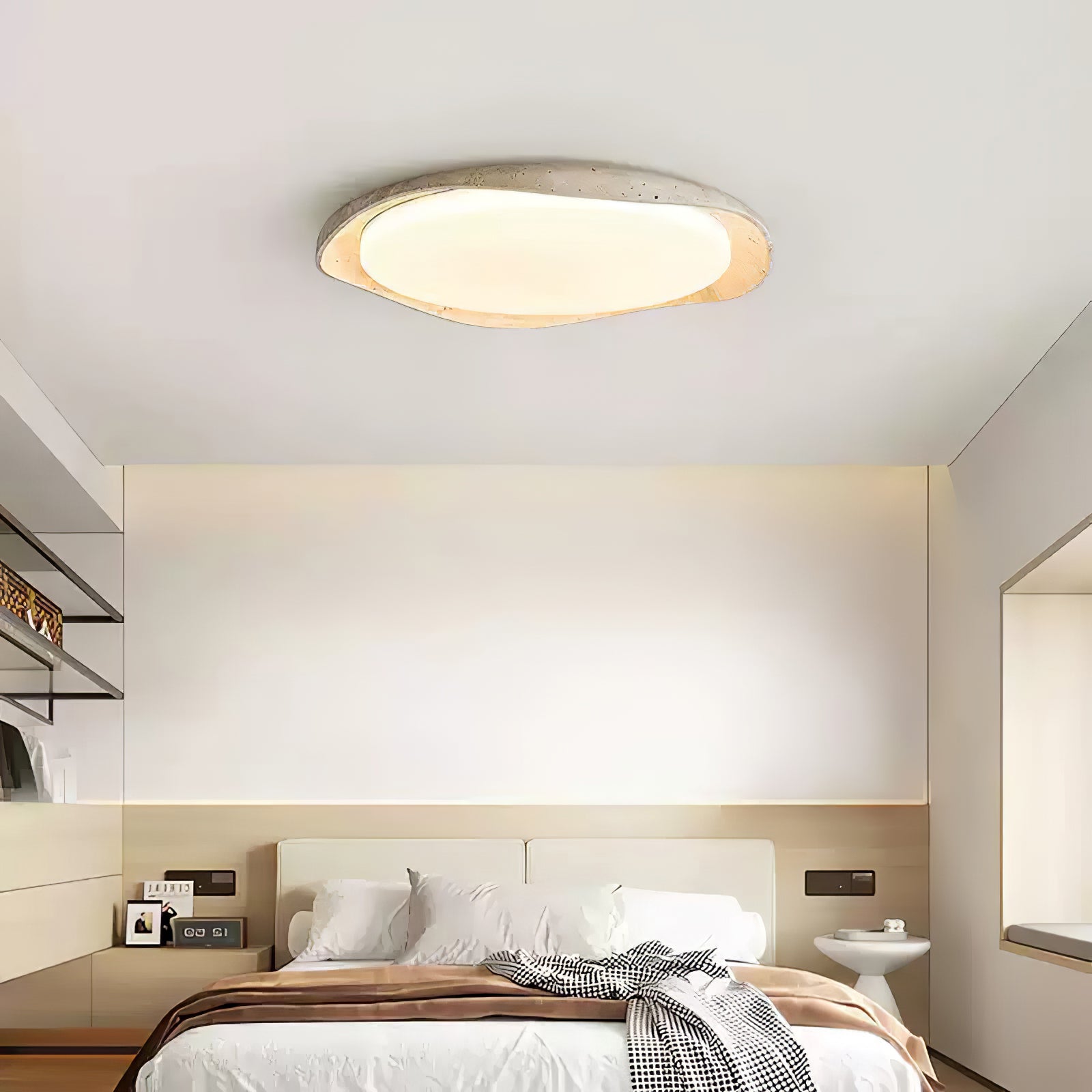 Seiyzan Natuursteen Plafondlamp