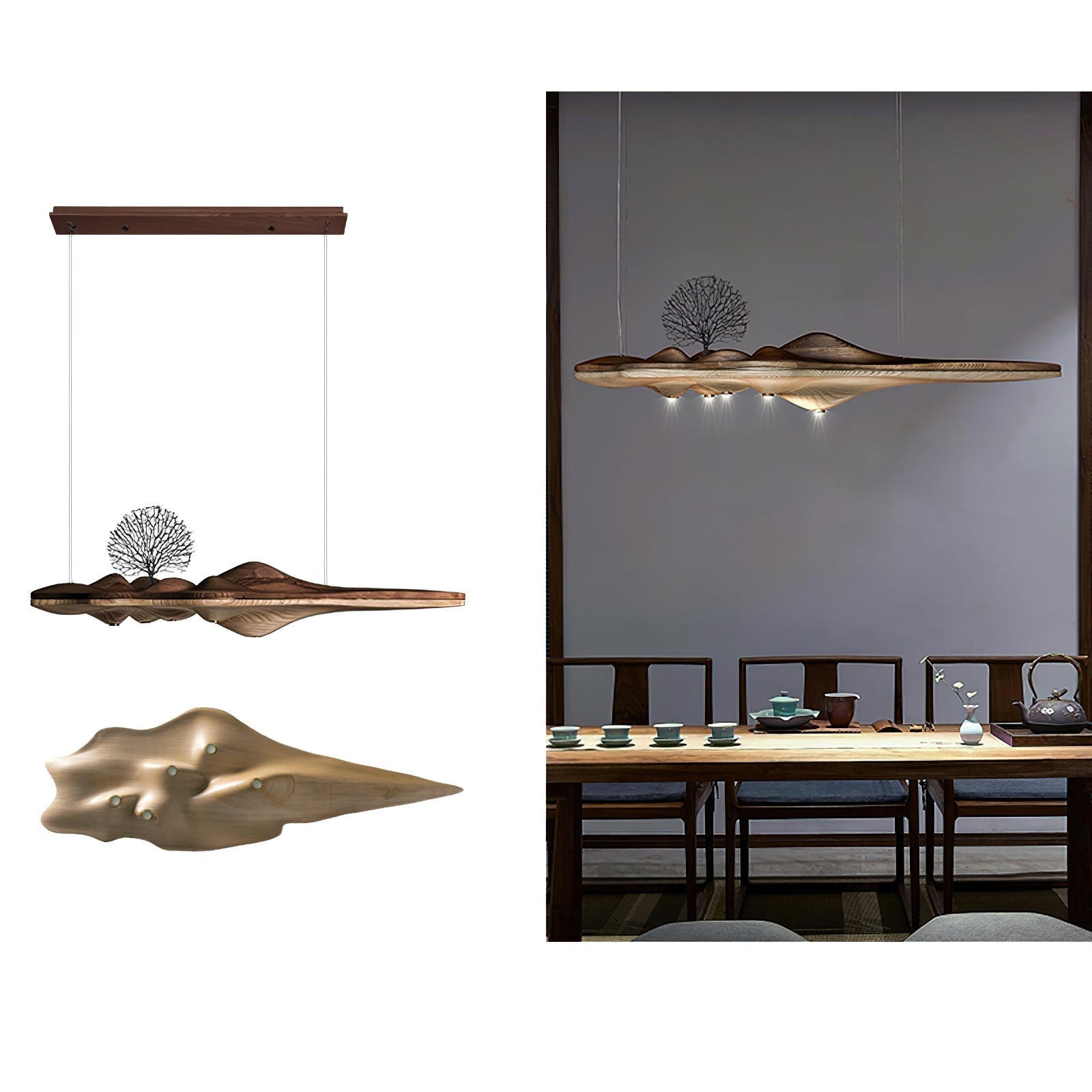 Merocone Houten Hanglamp