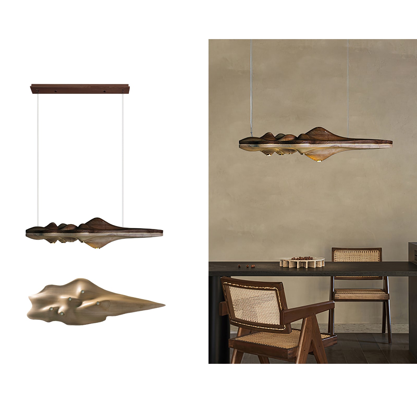 Merocone Houten Hanglamp