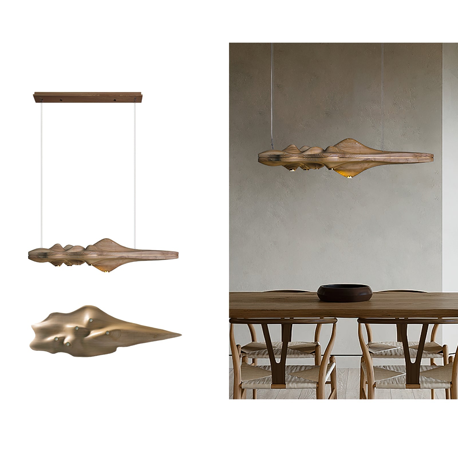 Merocone Houten Hanglamp