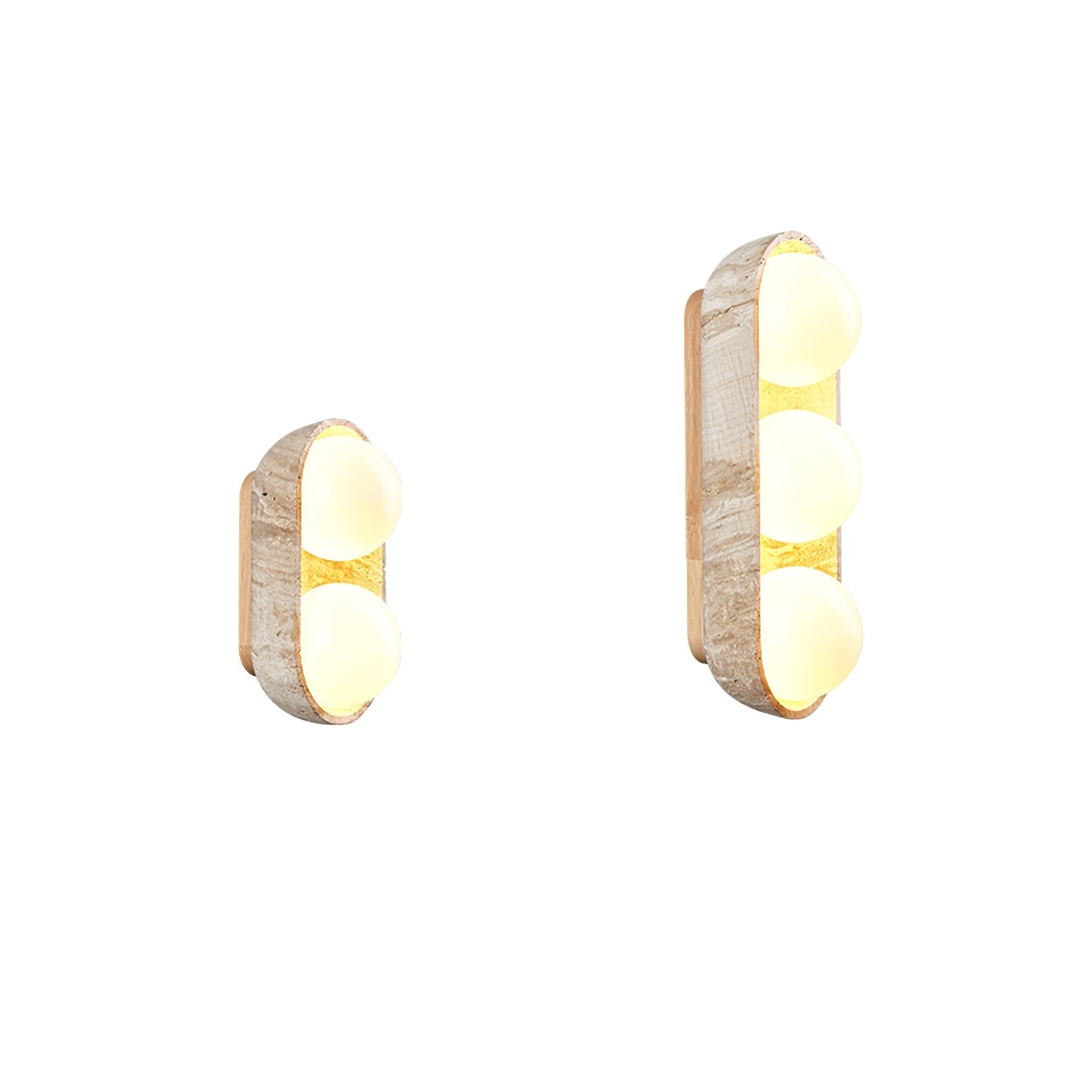 Boscon Triple Natuursteen Wandlamp