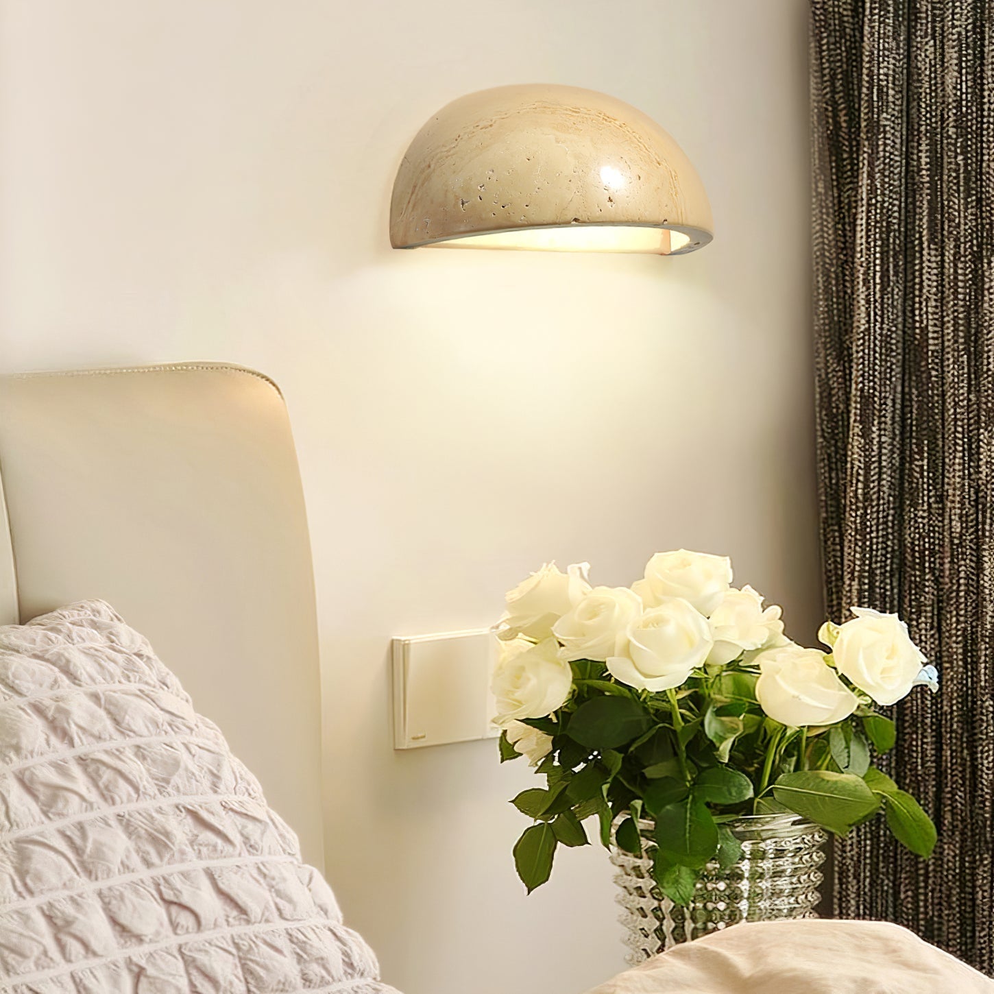 Devom Travertijnen Wandlamp
