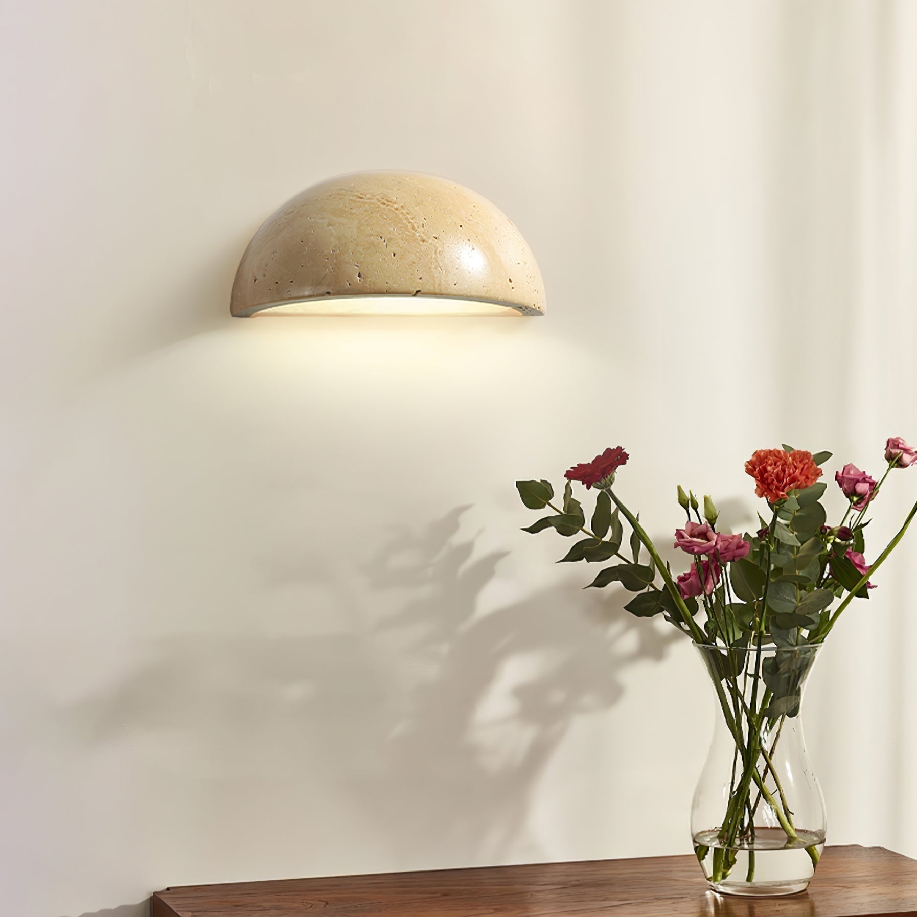 Devom Travertijnen Wandlamp