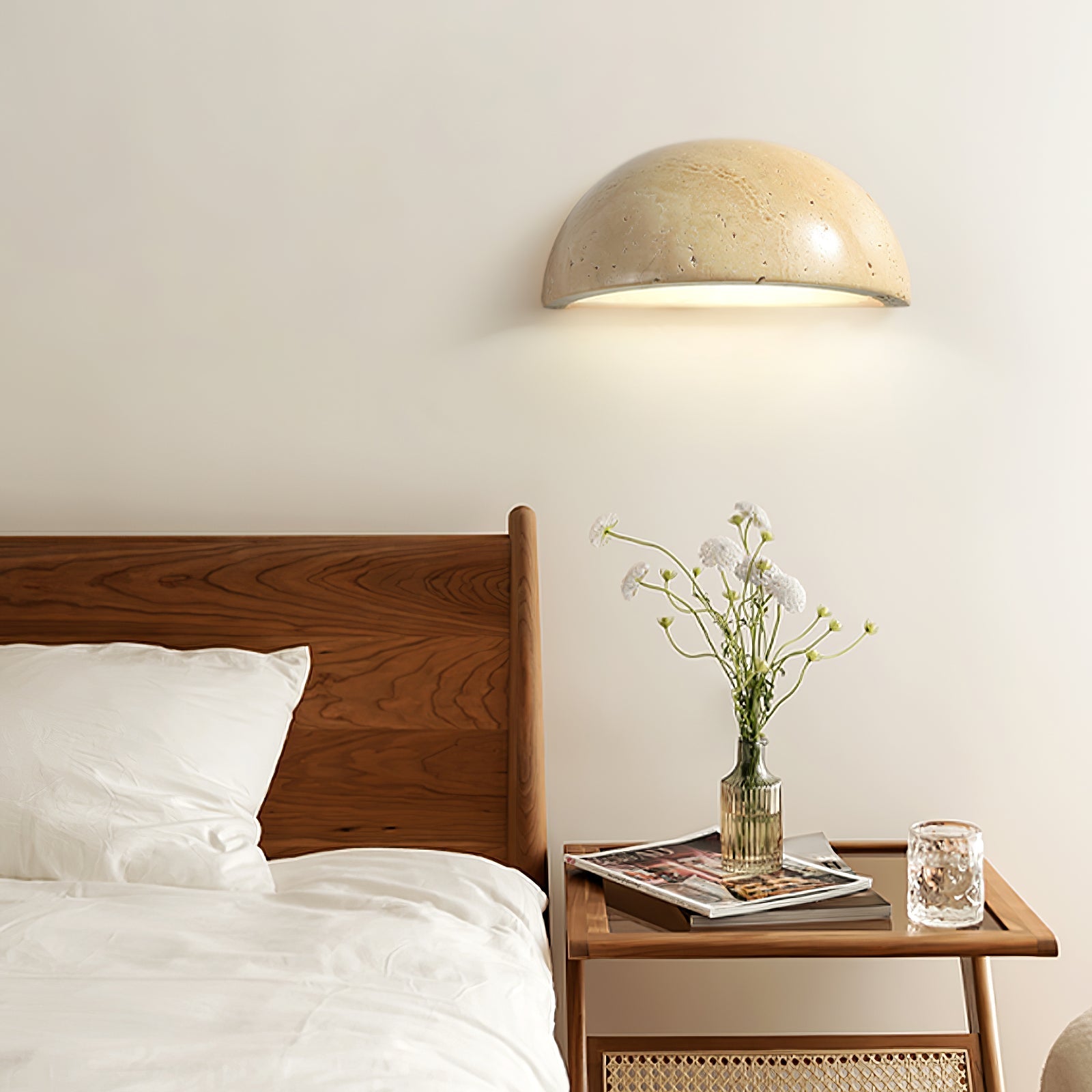Devom Travertijnen Wandlamp