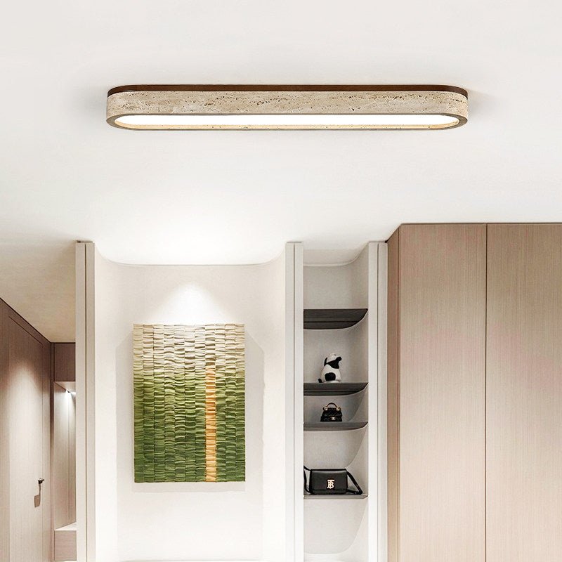 Sotale Travertijnen Planfondlamp