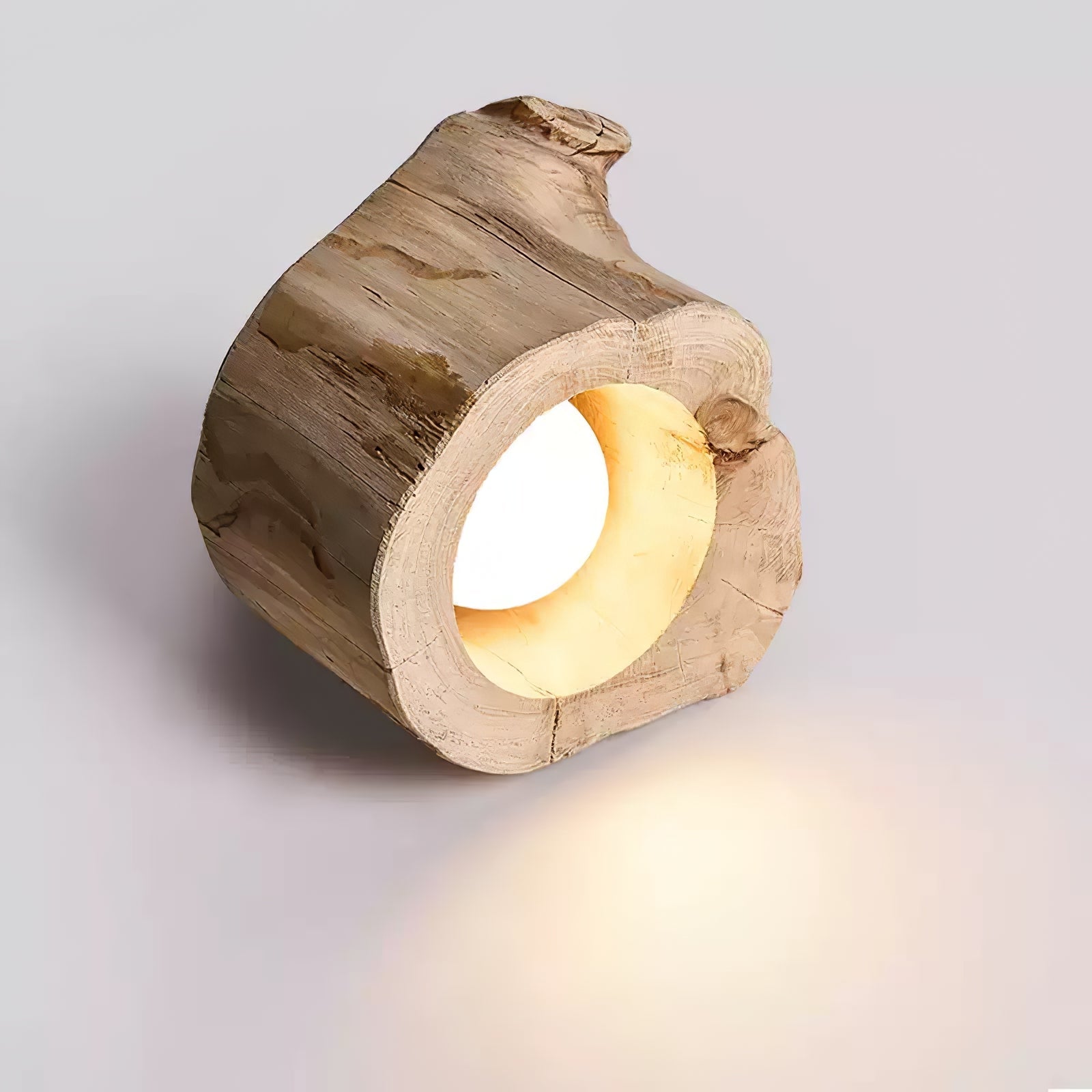 Houtstronk Japandi Stijl Plafondlamp