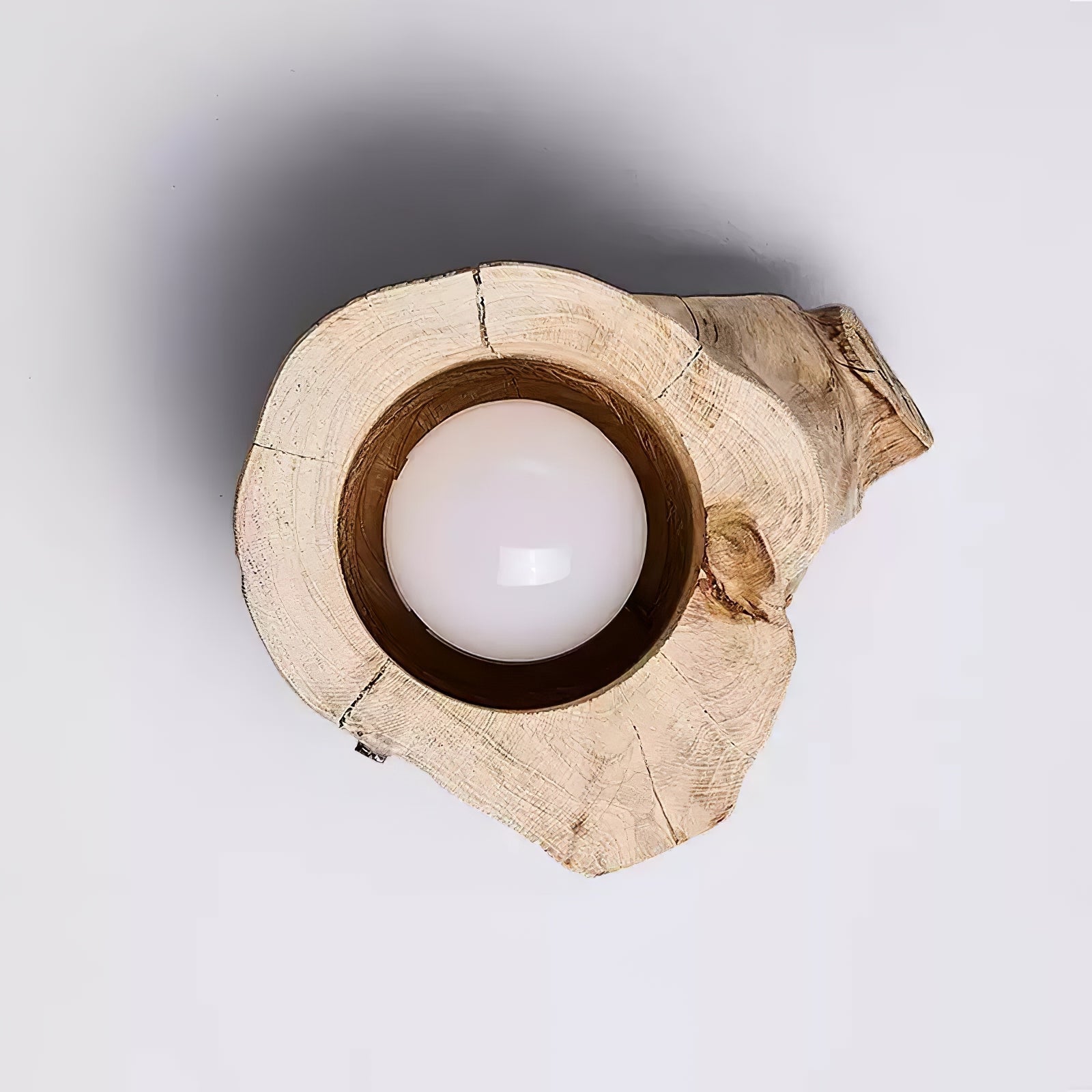 Houtstronk Japandi Stijl Plafondlamp