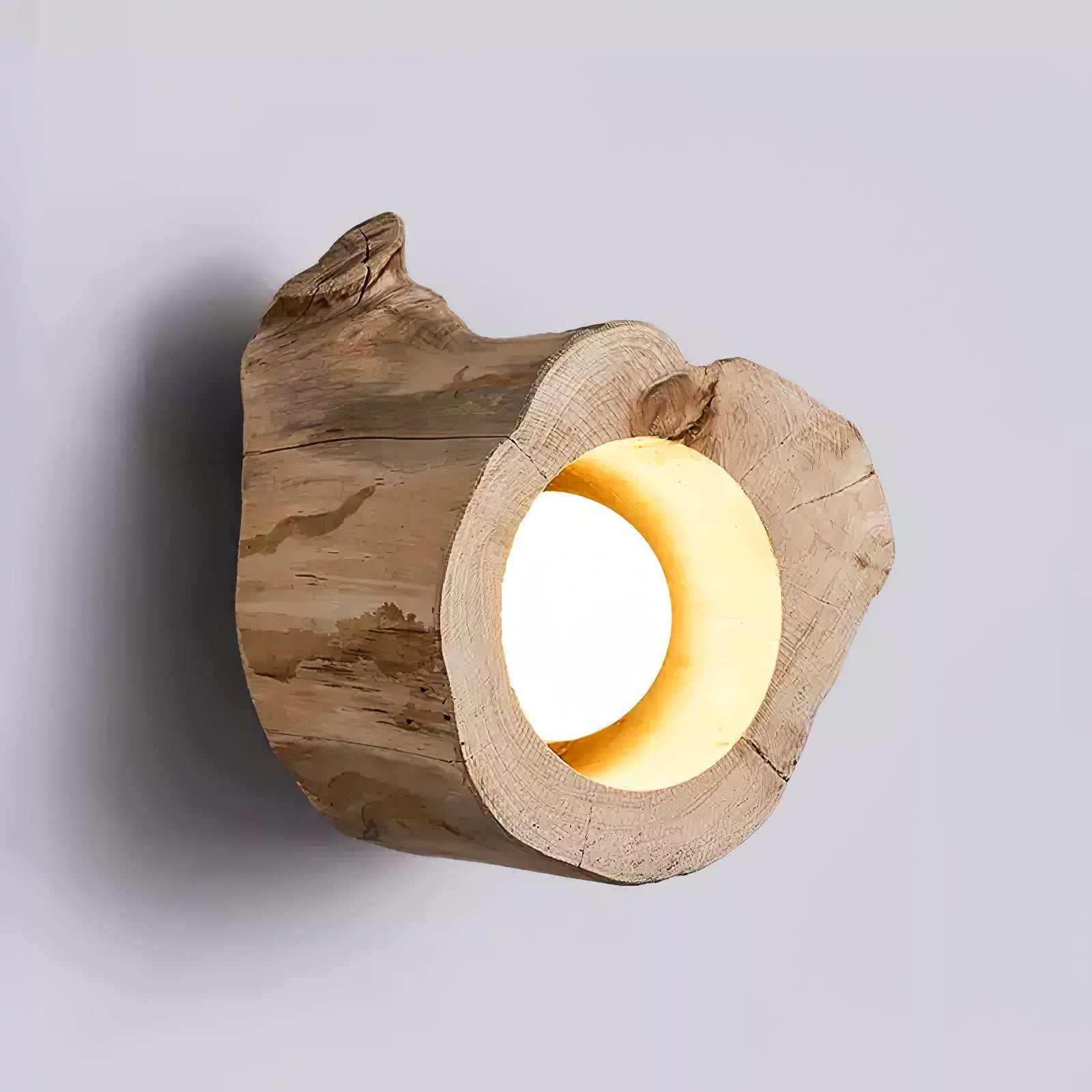 Houtstronk Japandi Stijl Plafondlamp