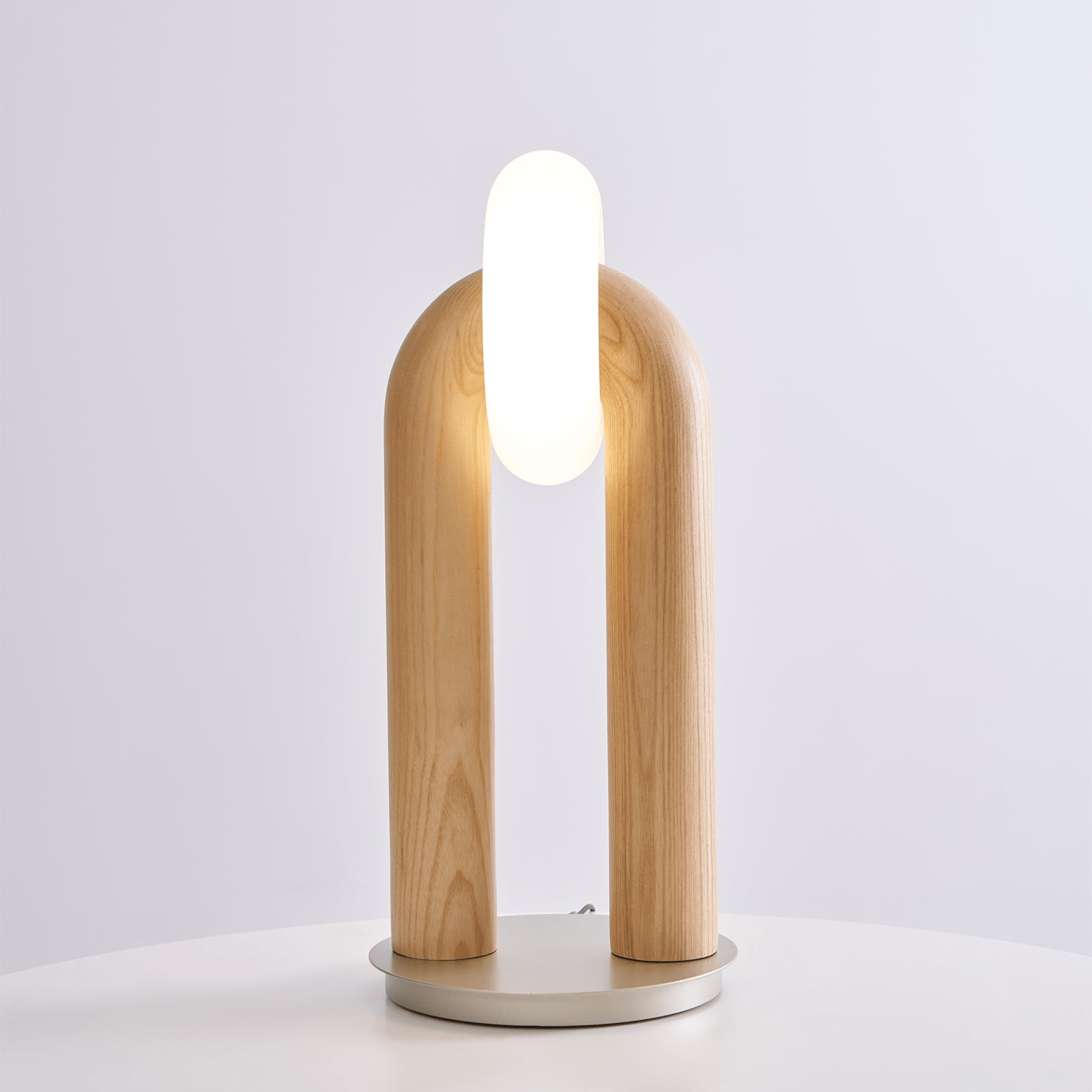 Disc Houten Tafellamp