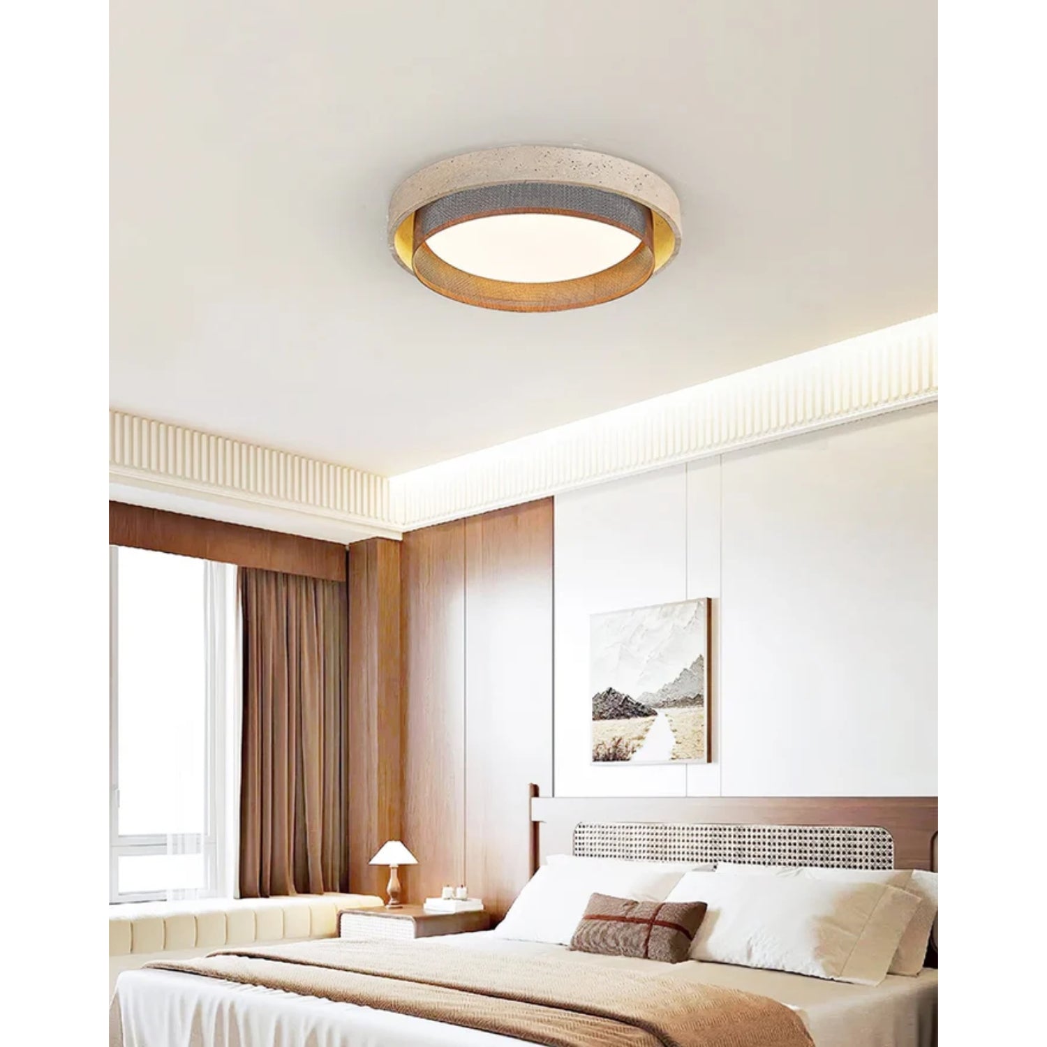 Foagane Natuursteen Plafondlamp