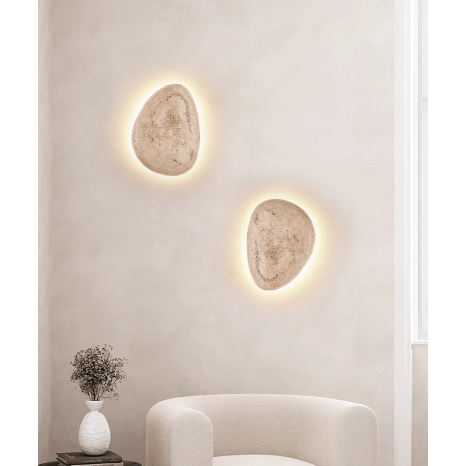 Tarovo Natuursteen Wandlamp
