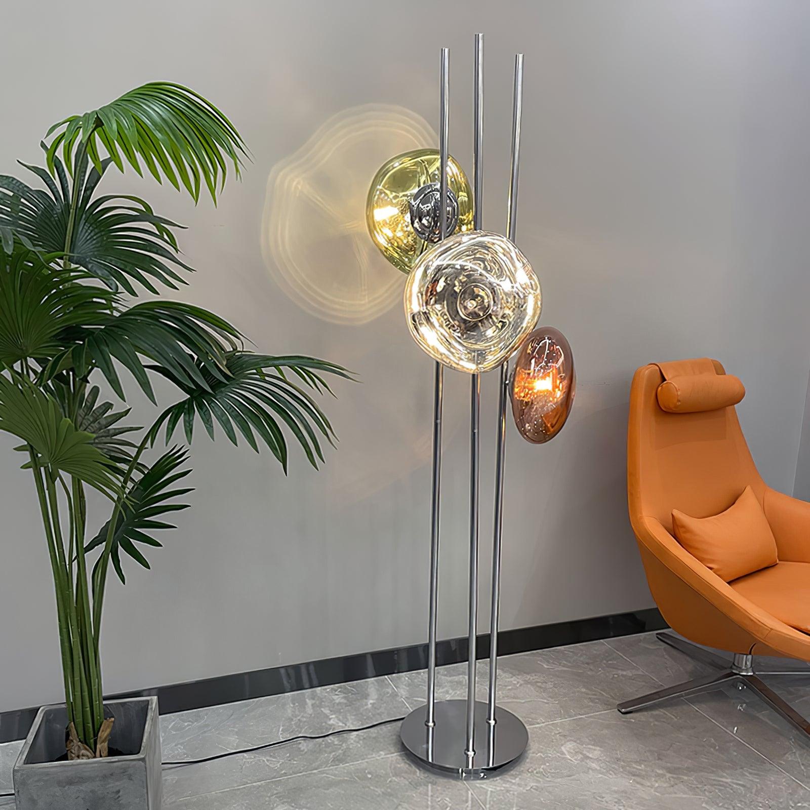 Triple Syrlion Orb Vloerlamp
