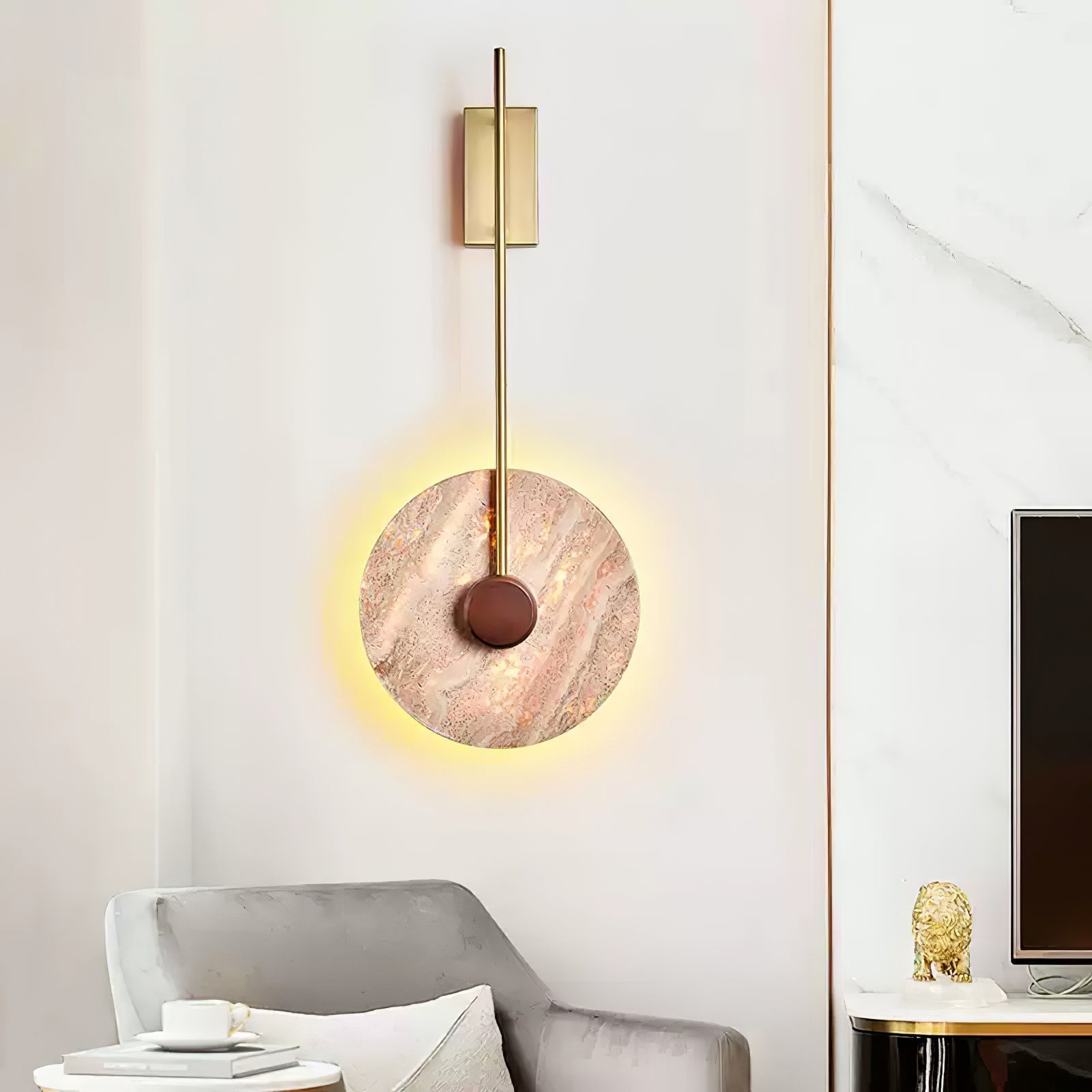 Mofis Travertijnen Wandlamp