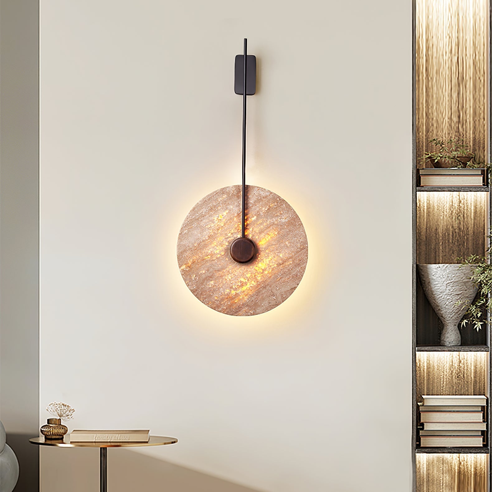 Mofis Travertijnen Wandlamp