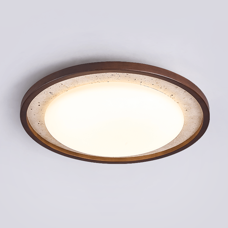 Zeco Travertijnen Planfondlamp