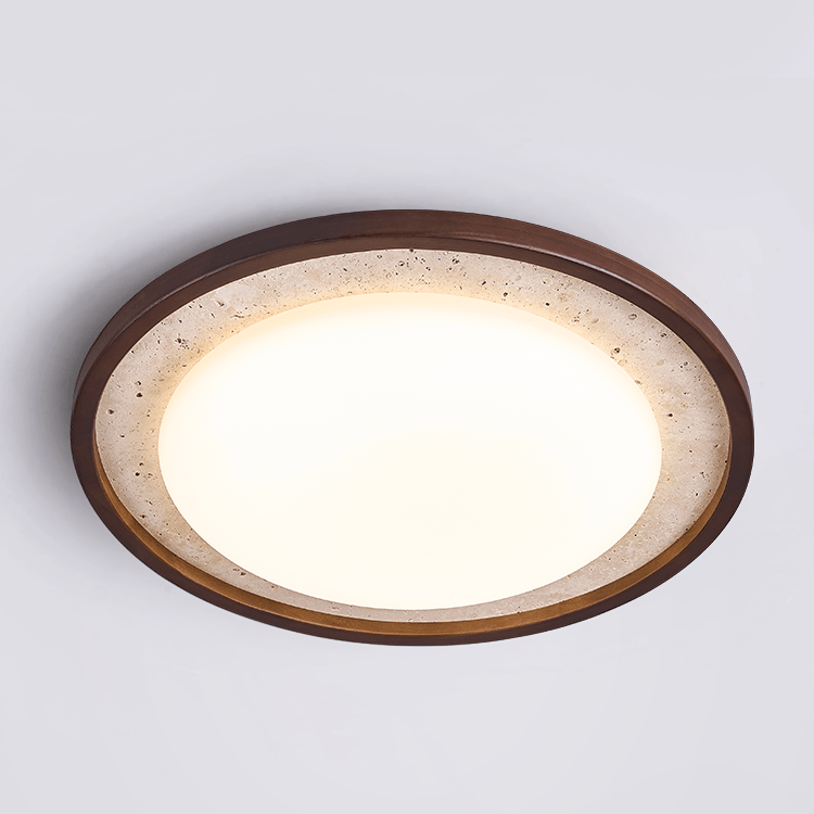 Zeco Travertijnen Planfondlamp