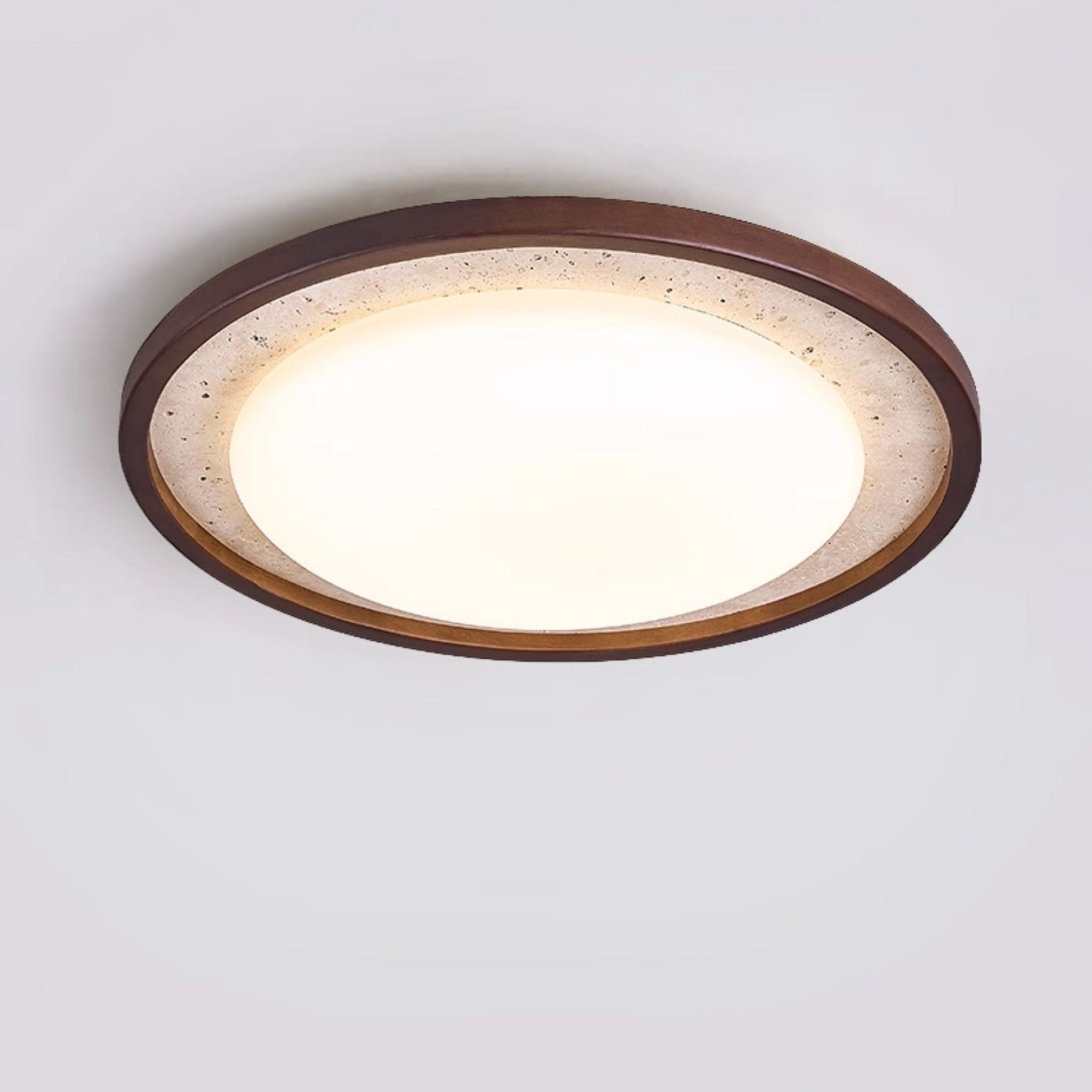 Zeco Travertijnen Planfondlamp