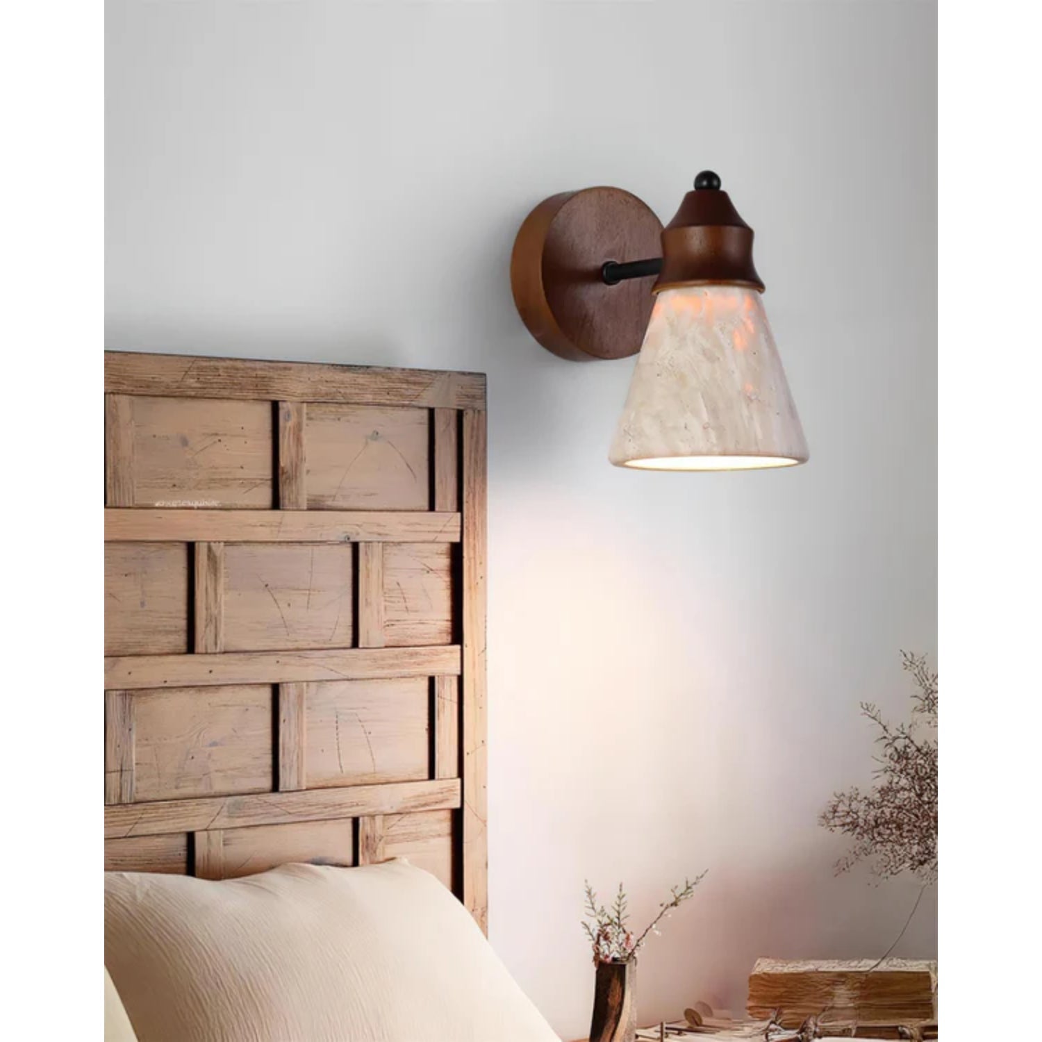 Tomiso Natuursteen Wandlamp