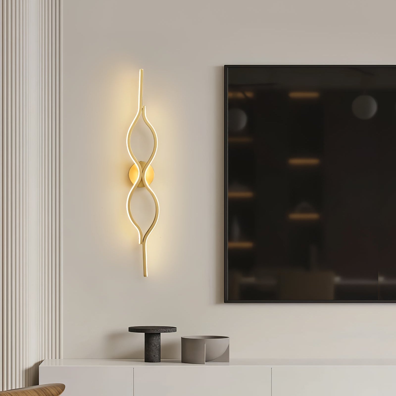 Nexo Wave Messing Wandlamp