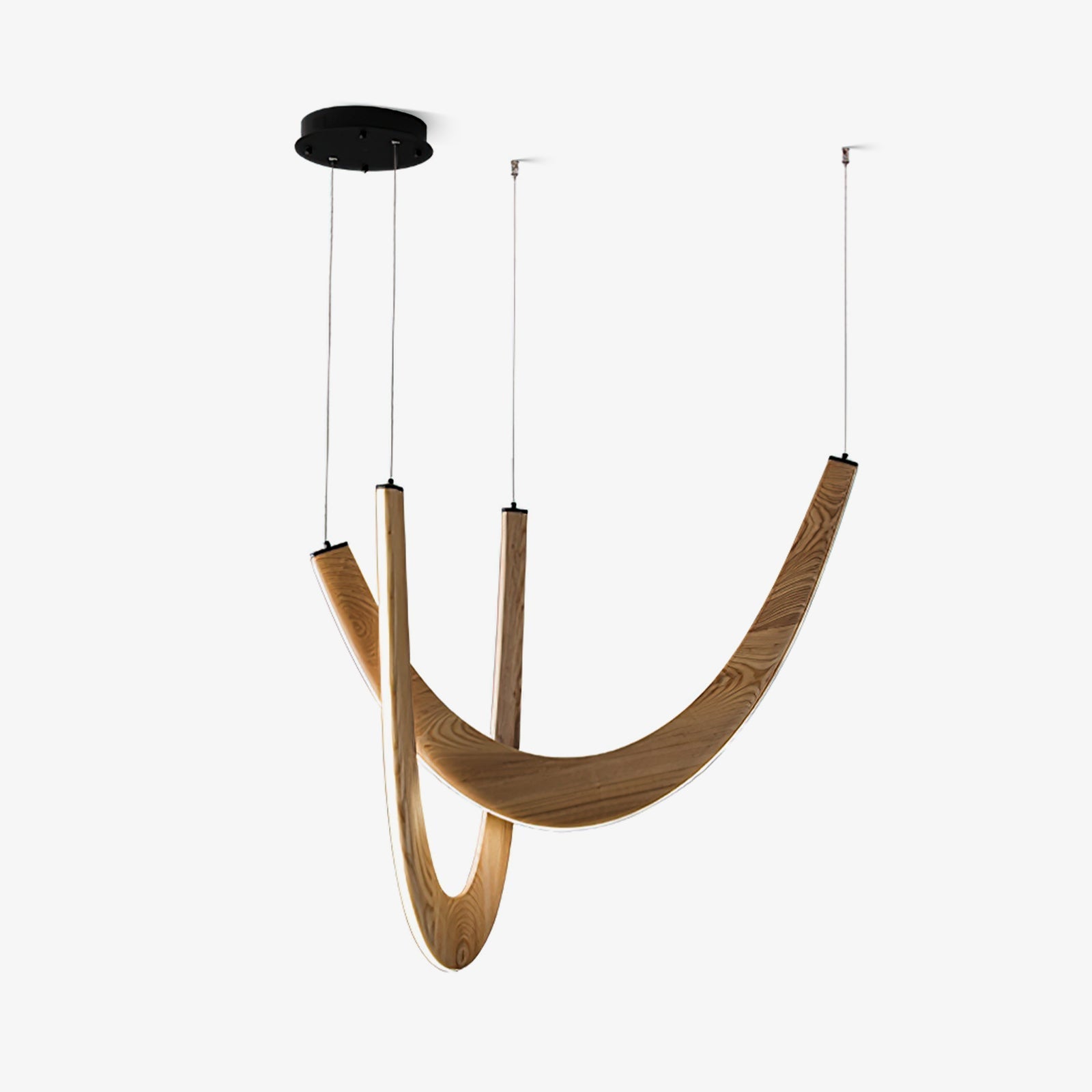 Layn U Vorm Houten Hanglamp